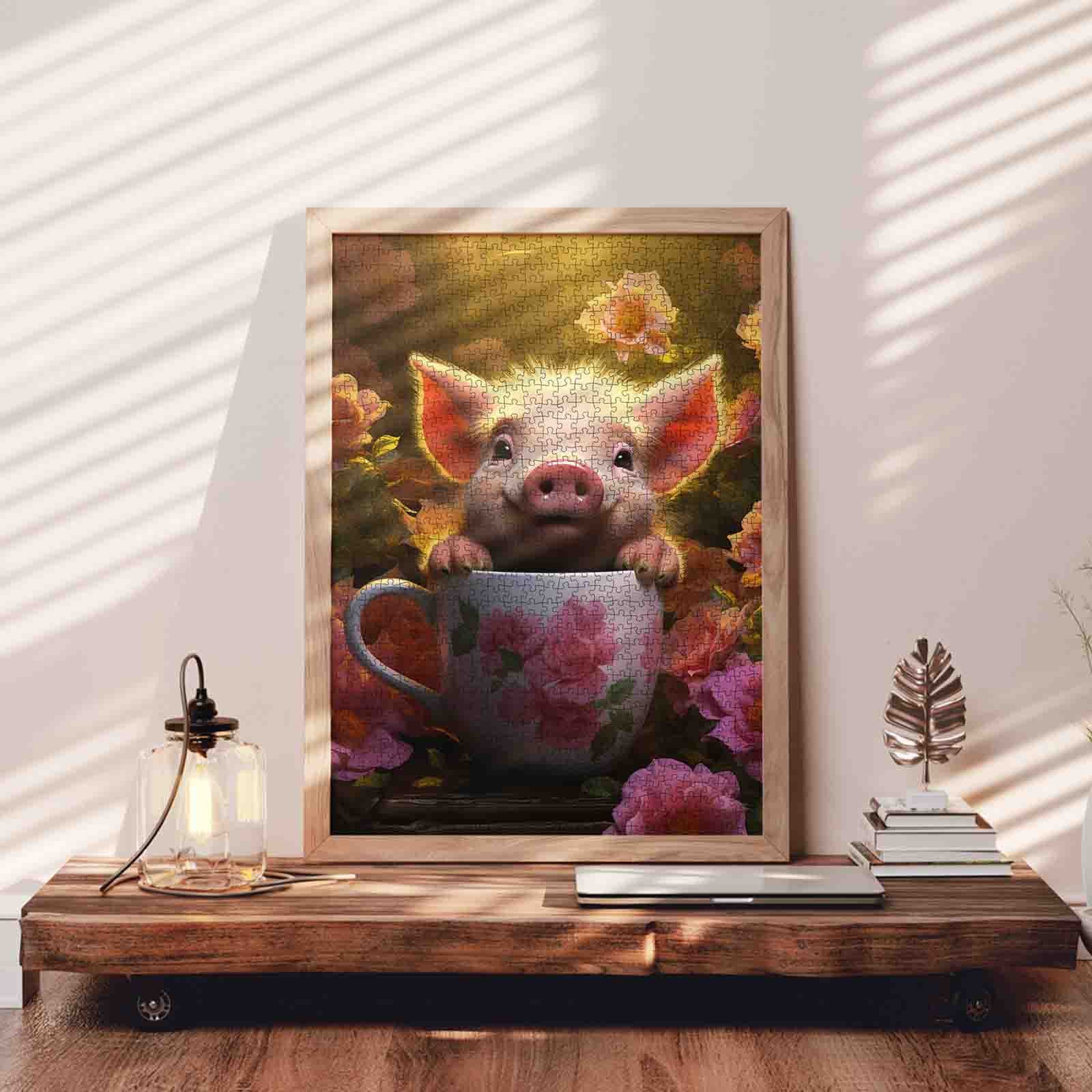 tucocoo-playful-piglet-teacup-puzzle-1000-teile-schwein image 3
