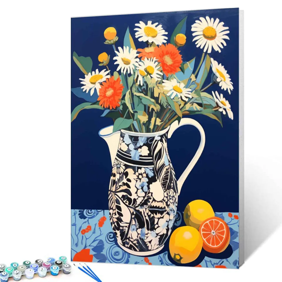 tucocoo-daisy-bouquet-malen-nach-zahlen-blumen-40x50 image 1