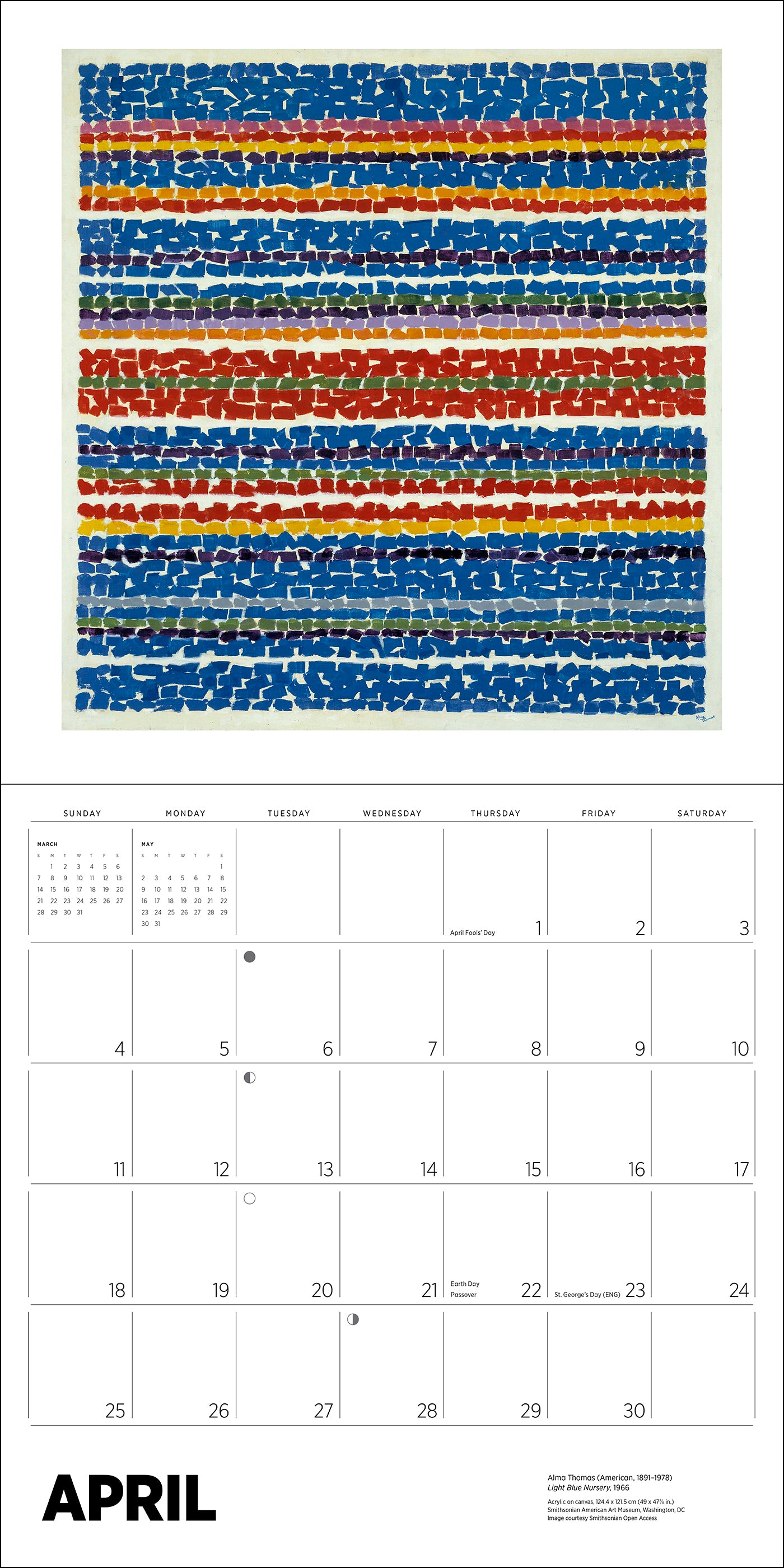 pomegranate-alma-thomas-2027-wandkalender-abstrakt-farbe image 5
