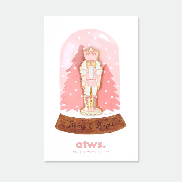 all-the-ways-to-say-pink-nutcracker-pin-anstecker-rosa-emaille image 1