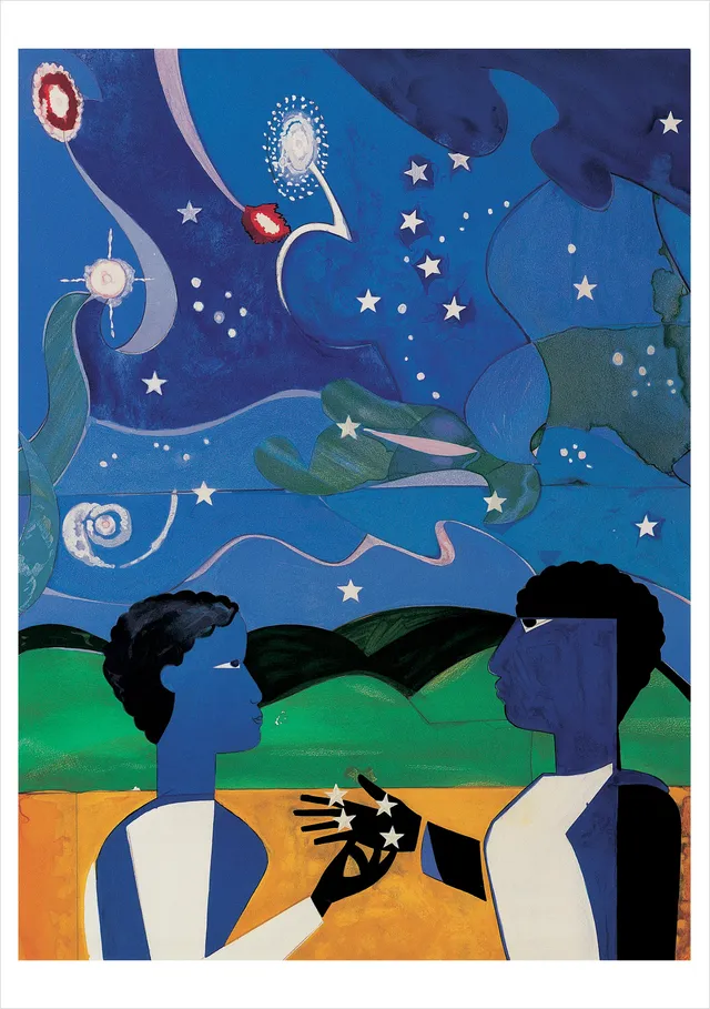 pomegranate-romare-bearden-two-worlds-geburtstagskarte image 1