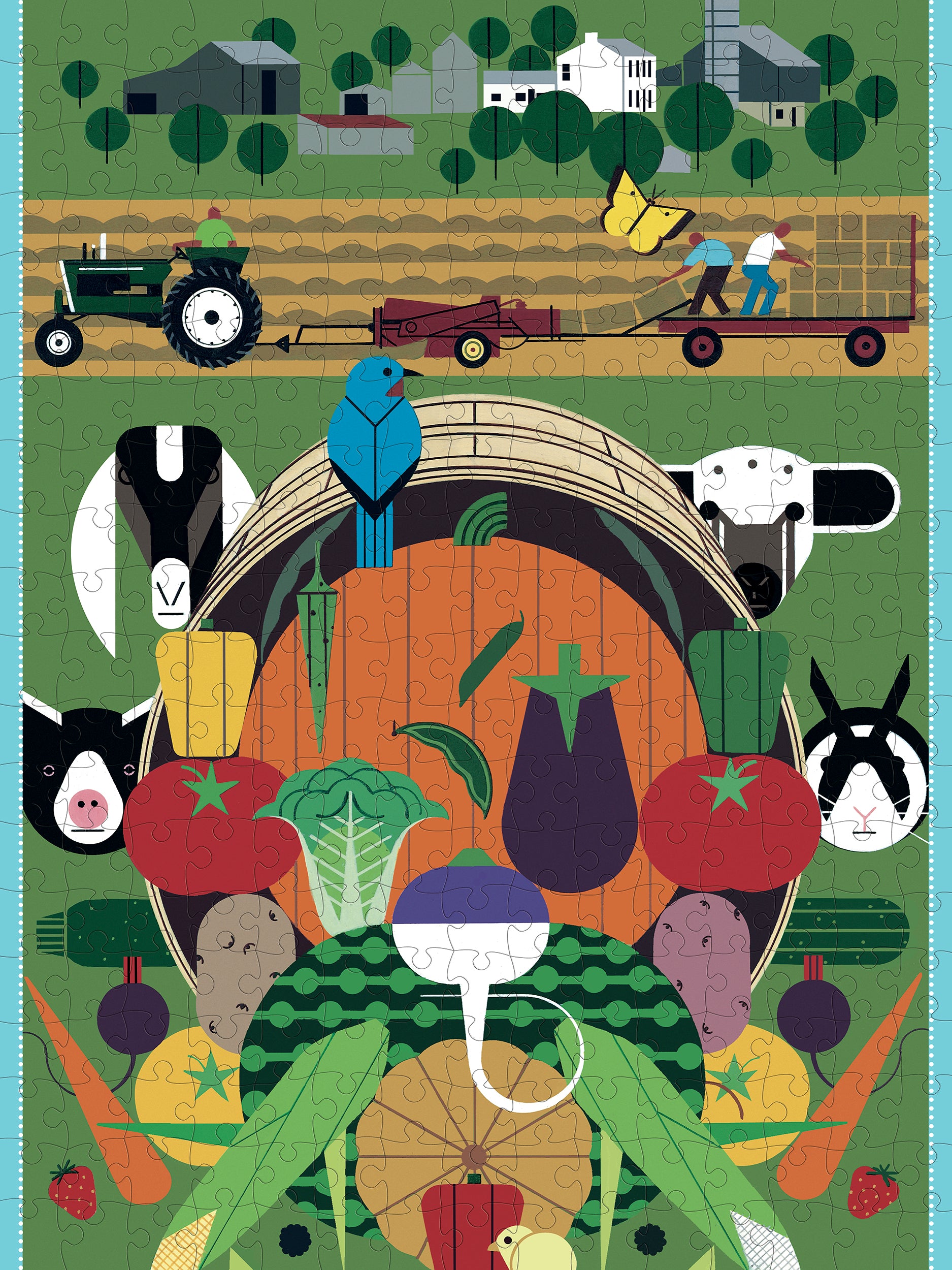 pomegranate-charley-harper-gorman-heritage-farm-puzzle-300-teile image 2