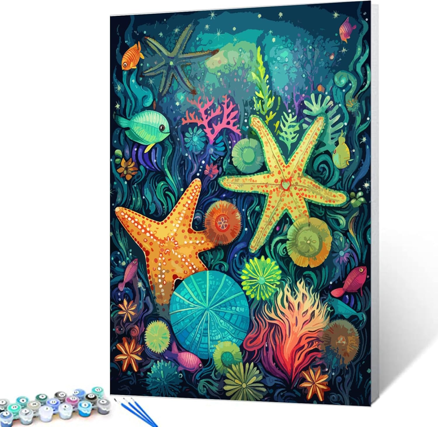 tucocoo-fancy-starfish-malen-nach-zahlen-40x50cm-ohne-rahmen image 1