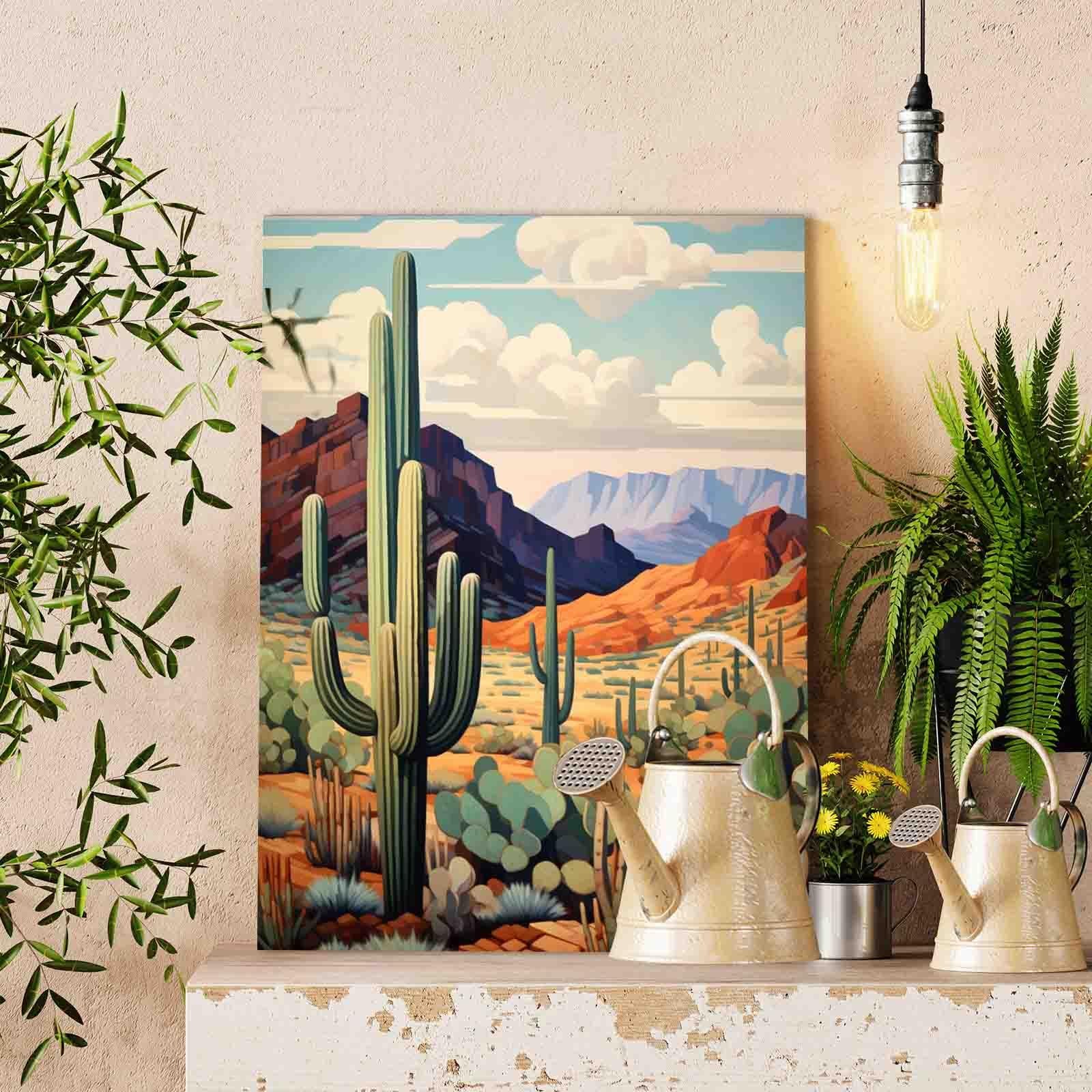tucocoo-desert-cactus-landscape-malen-nach-zahlen-40x50-ohne-rahmen image 2
