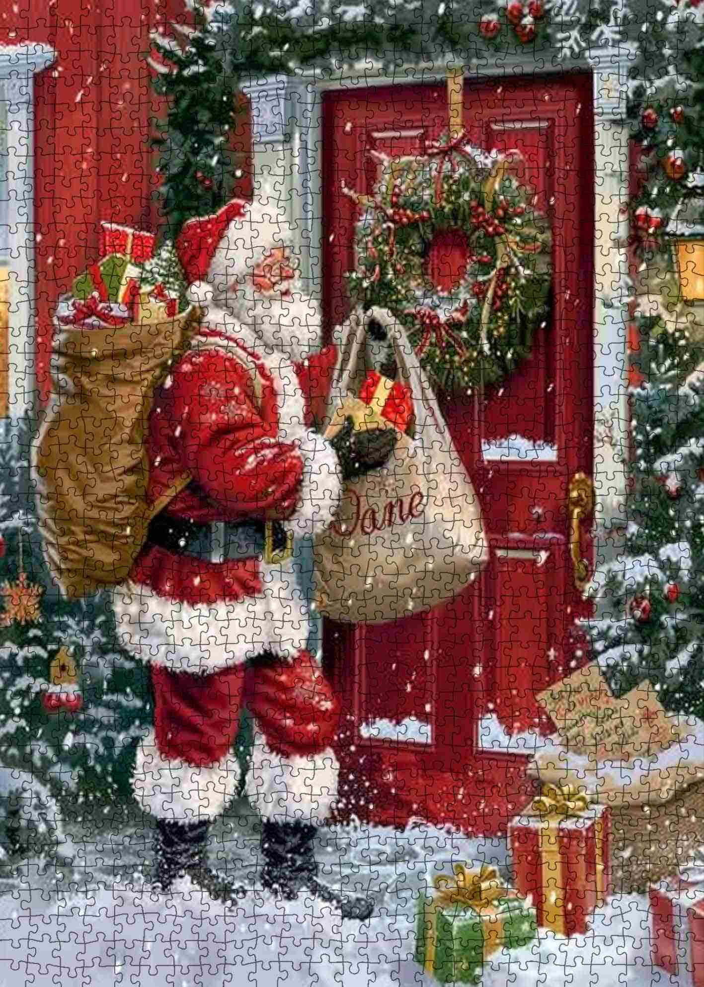 tucocoo-santa-red-door-puzzle-1000-teile-weihnachten image 2