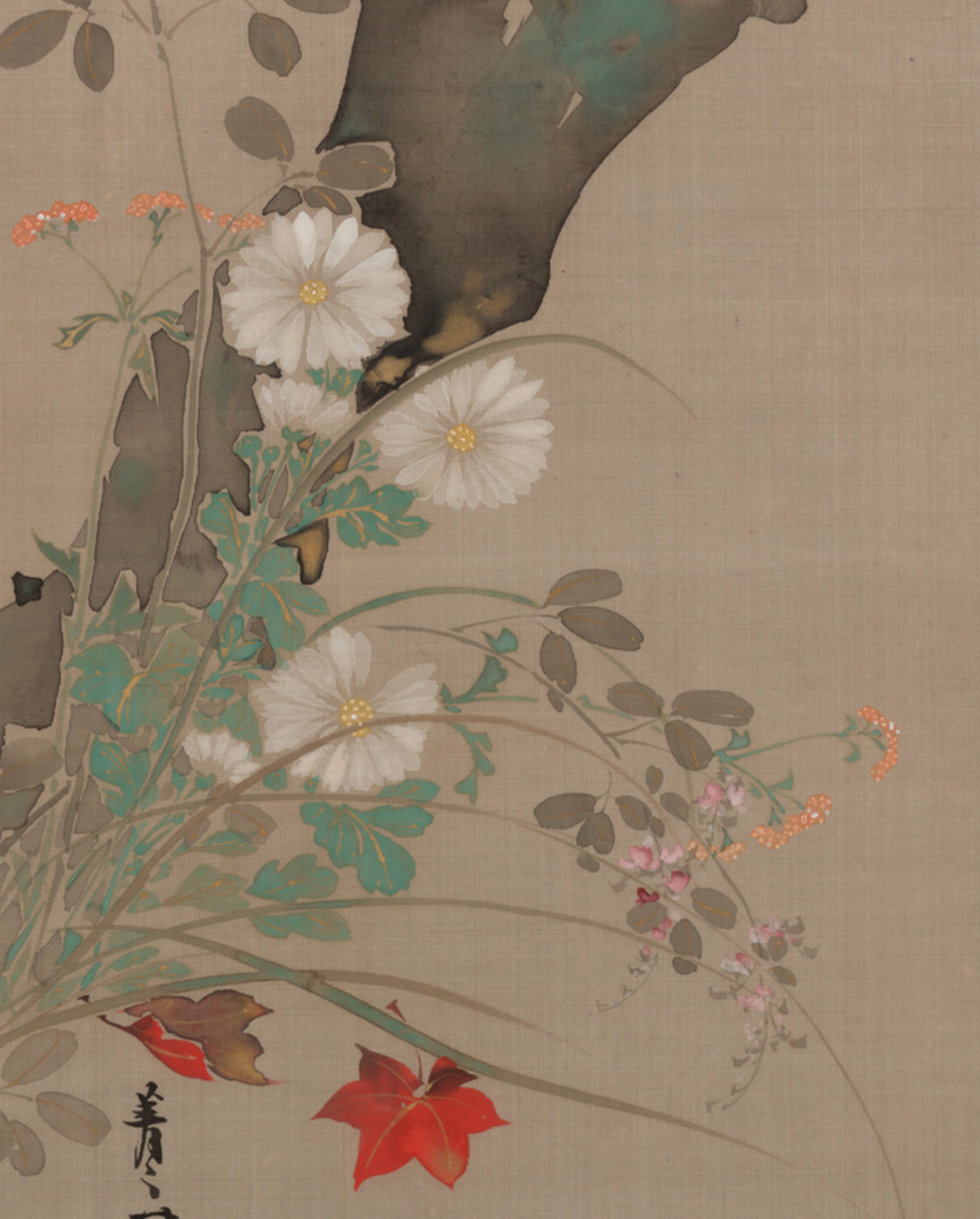 pomegranate-suzuki-kiitsu-maple-flowers-lesezeichen-ahorn image 2