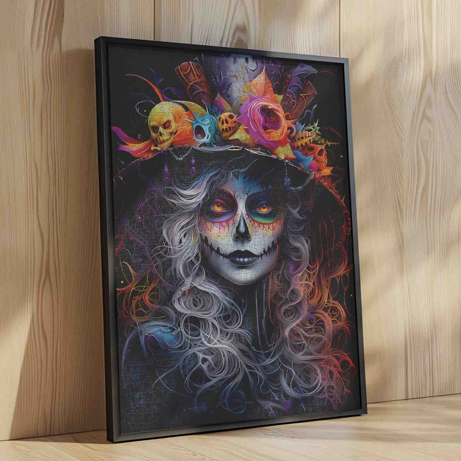 tucocoo-midnight-catrina-glow-puzzle-1000-teile-totenkopf image 4