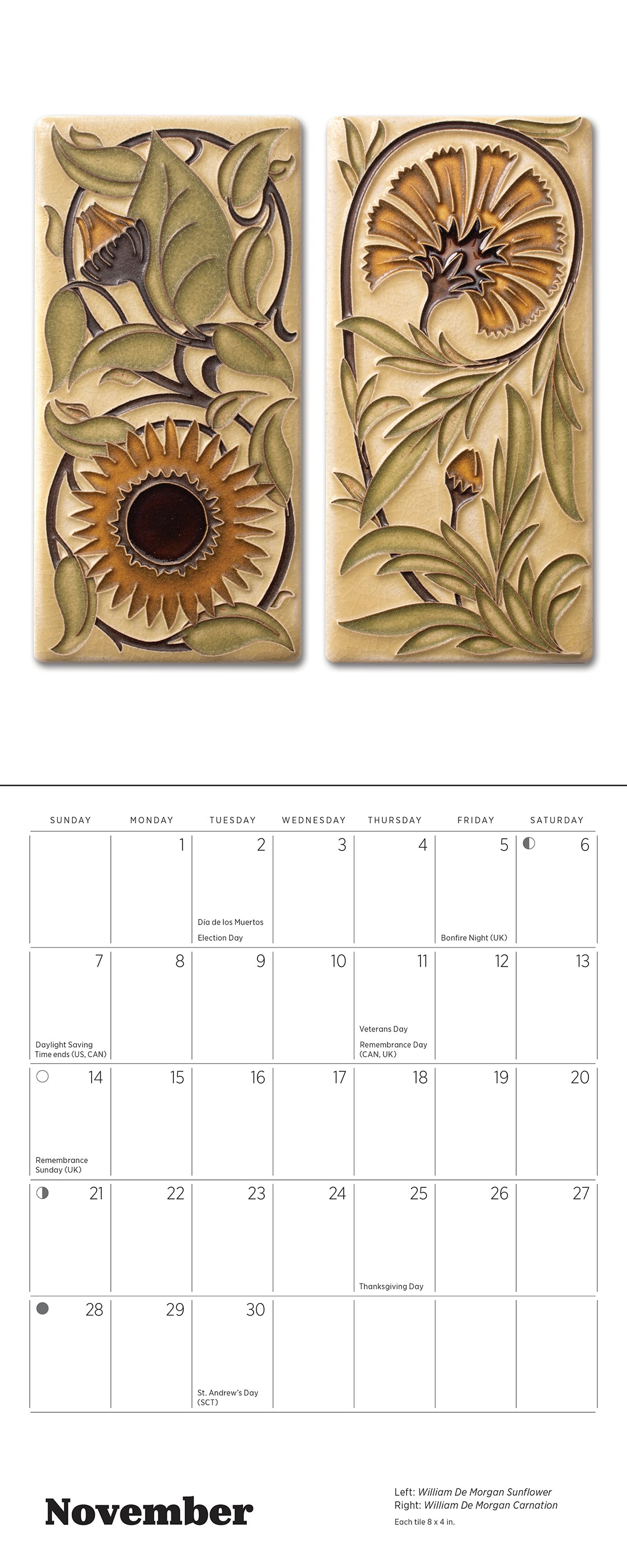 pomegranate-arts-crafts-tiles-motawi-2027-mini-wandkalender image 5
