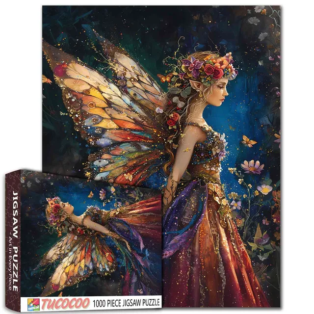 tucocoo-jigsaw-puzzles-colorful-romantic-fairy-puzzle-1000-teile-fee image 1