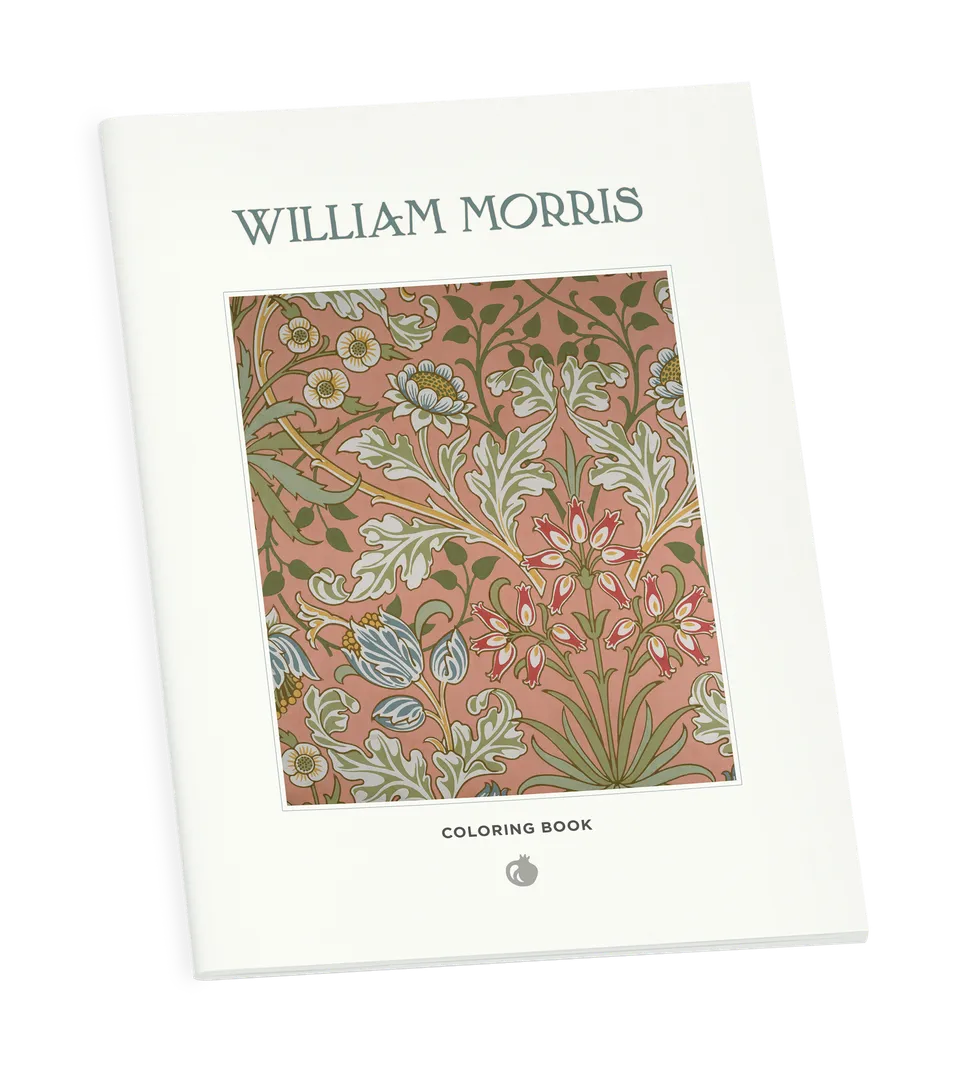 pomegranate-william-morris-malbuch-blumen-ranken image 1
