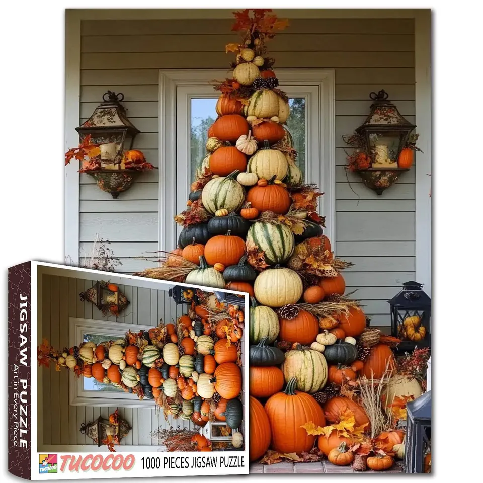 tucocoo-pumpkin-harvest-tower-puzzle-1000-teile-k-rbismotiv image 1