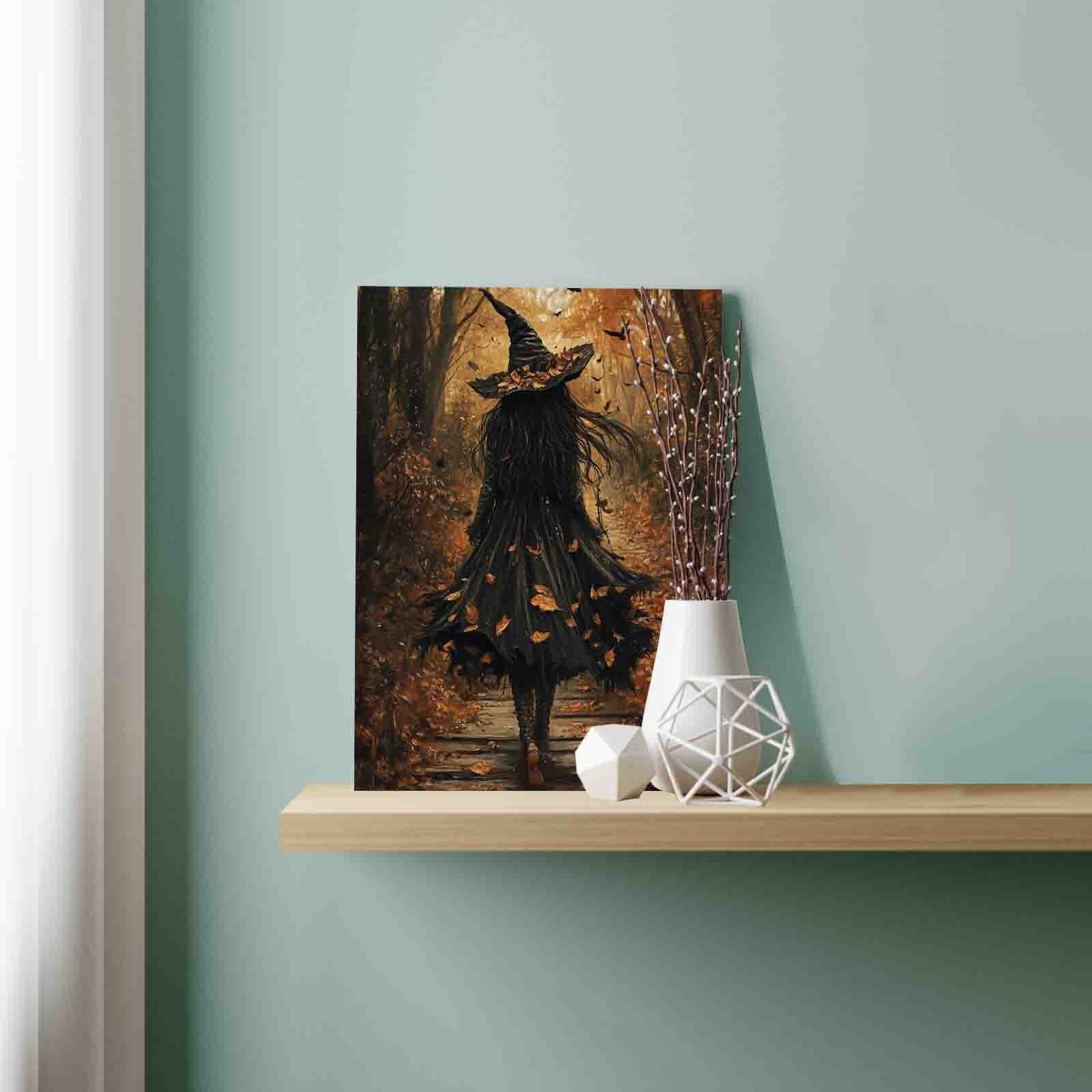 tucocoo-paint-by-numbers-autumn-forest-witch-walk-malen-nach-zahlen-40x50 image 3