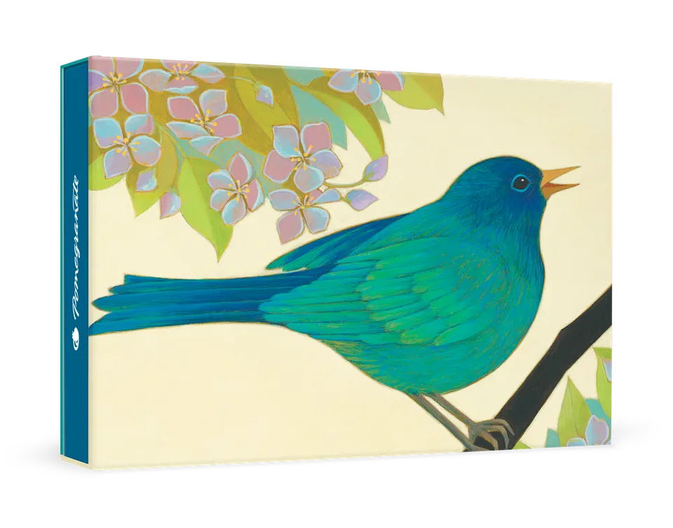 pomegranate-boxed-notecards-siri-schillios-bluebird-dankeskarten-set image 1