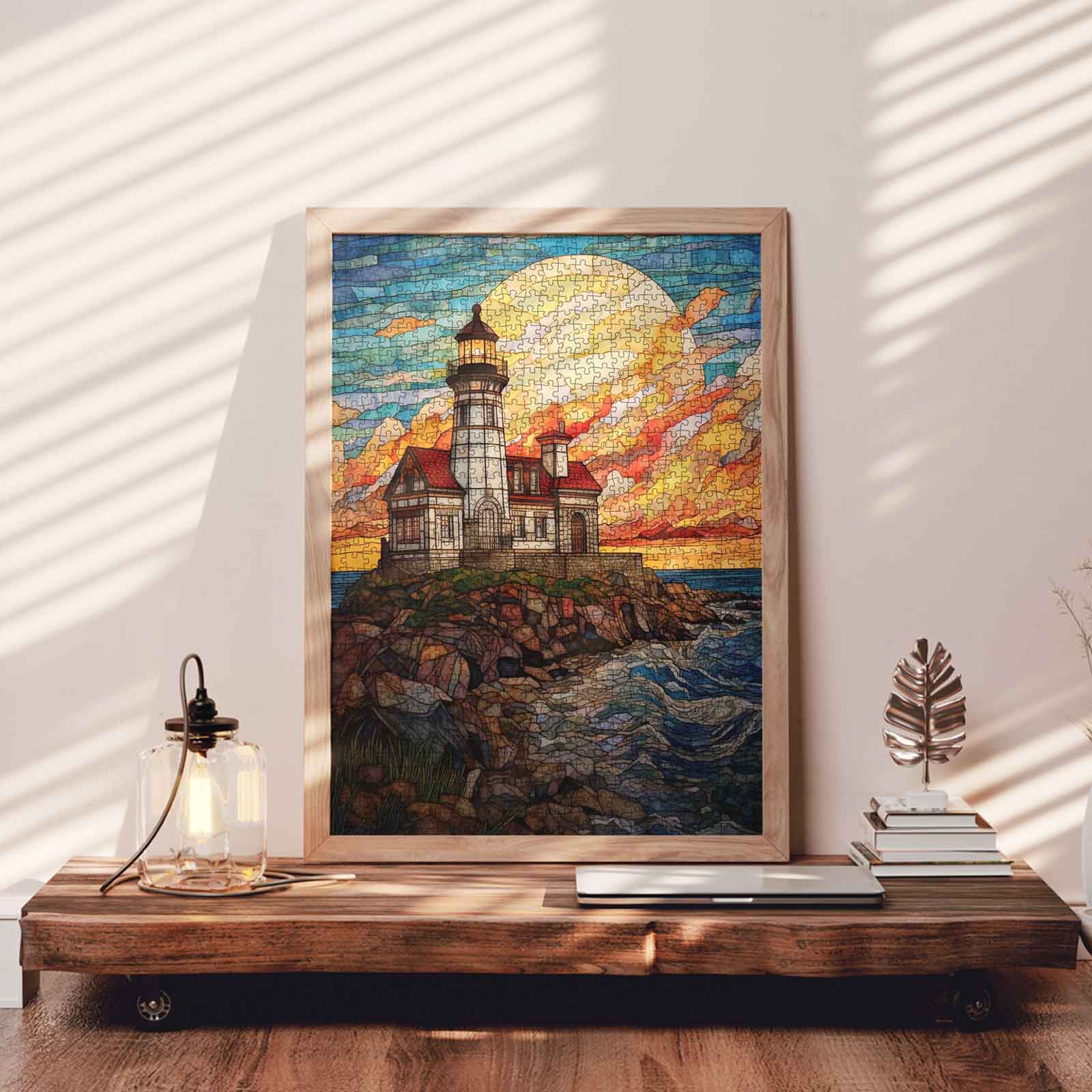 tucocoo-stained-glass-lighthouse-puzzle-1000-teile-leuchtturm image 3