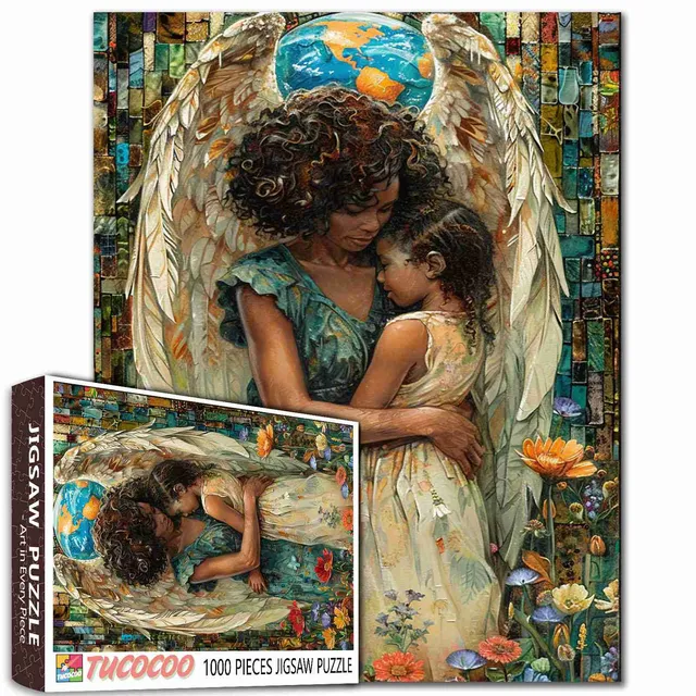 tucocoo-guardian-s-embrace-puzzle-1000-teile-schutzengel image 1