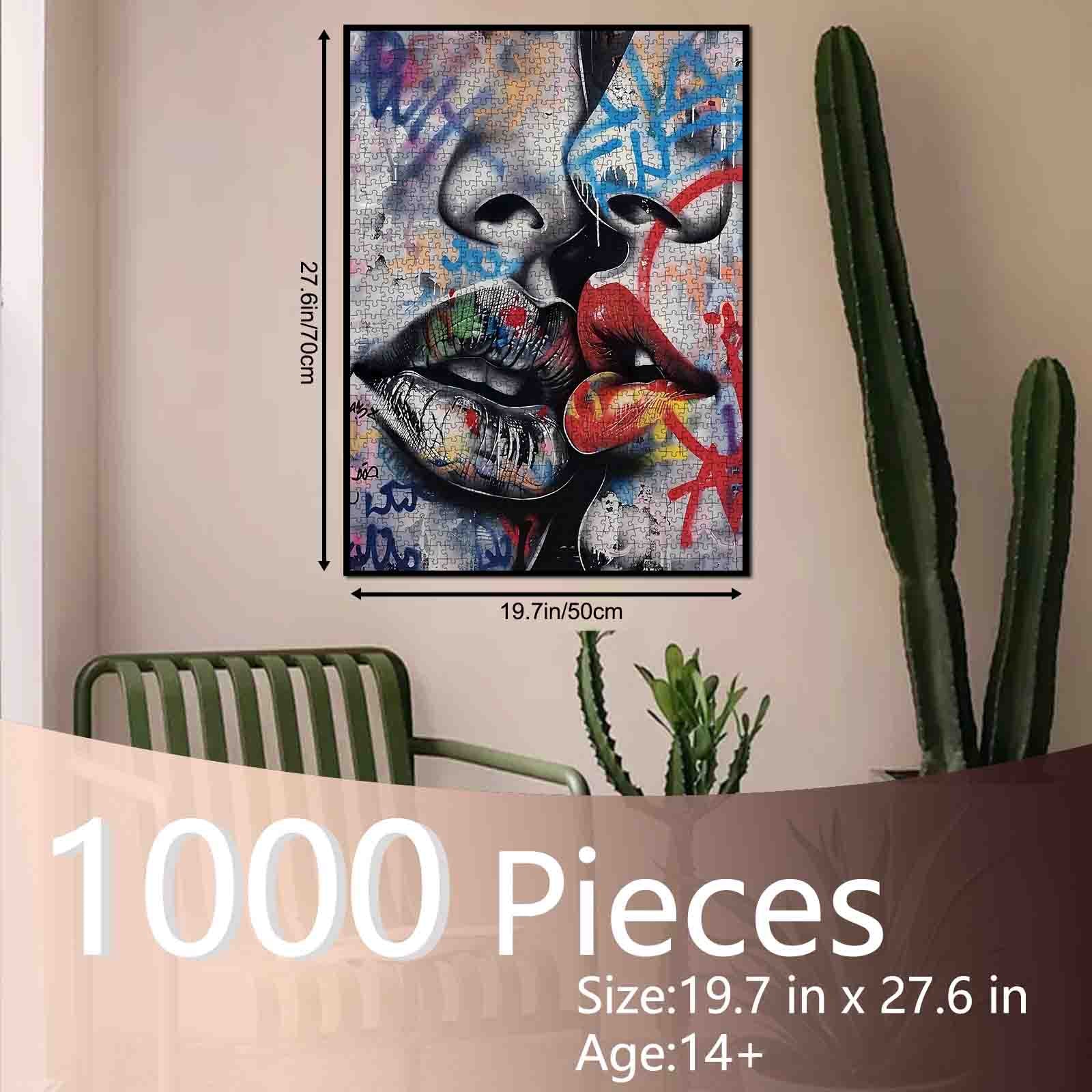 tucocoo-urban-passion-graffiti-kiss-puzzle-1000-teile image 5