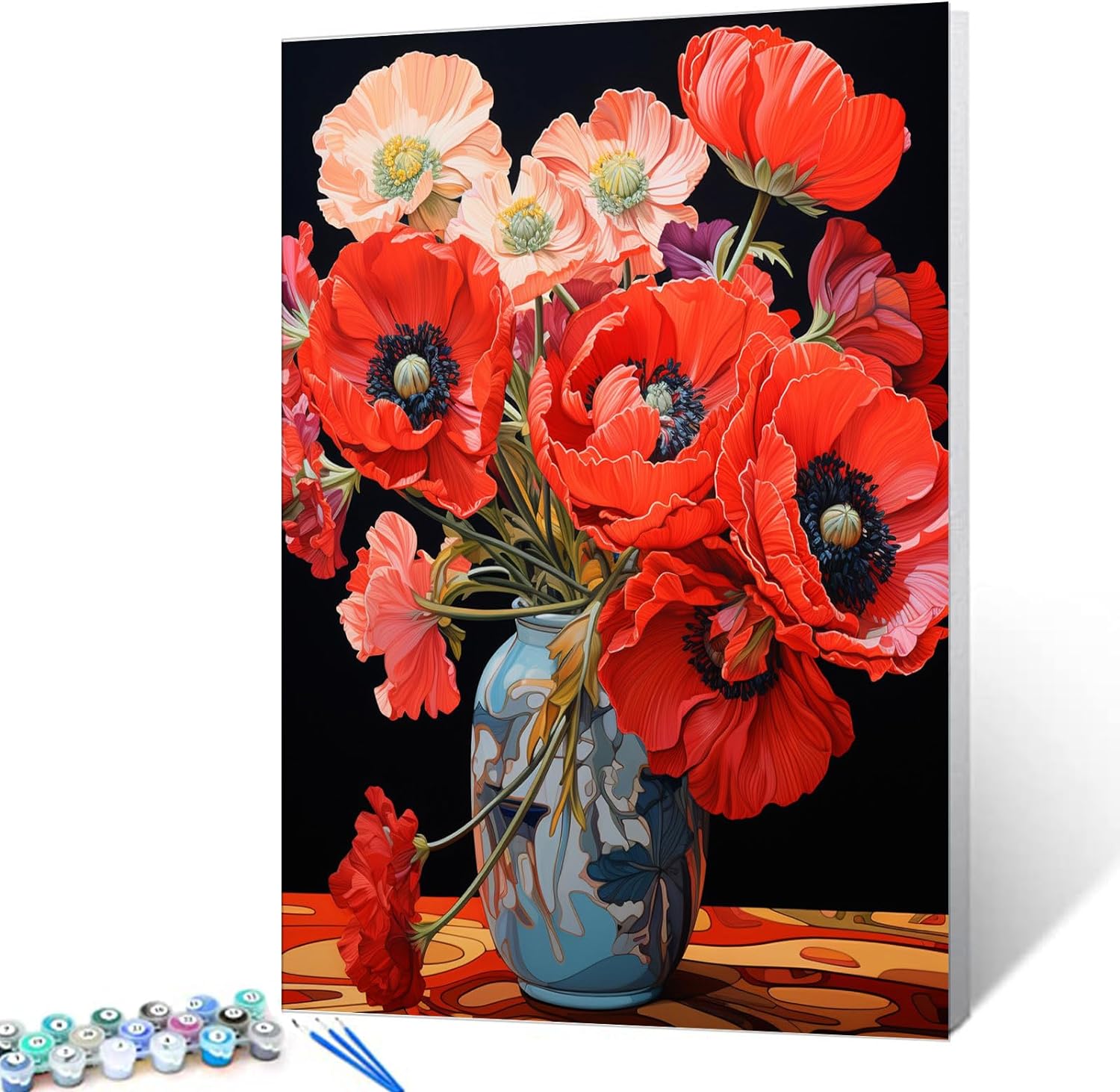 tucocoo-red-poppys-malen-nach-zahlen-40x50-ohne-rahmen image 1