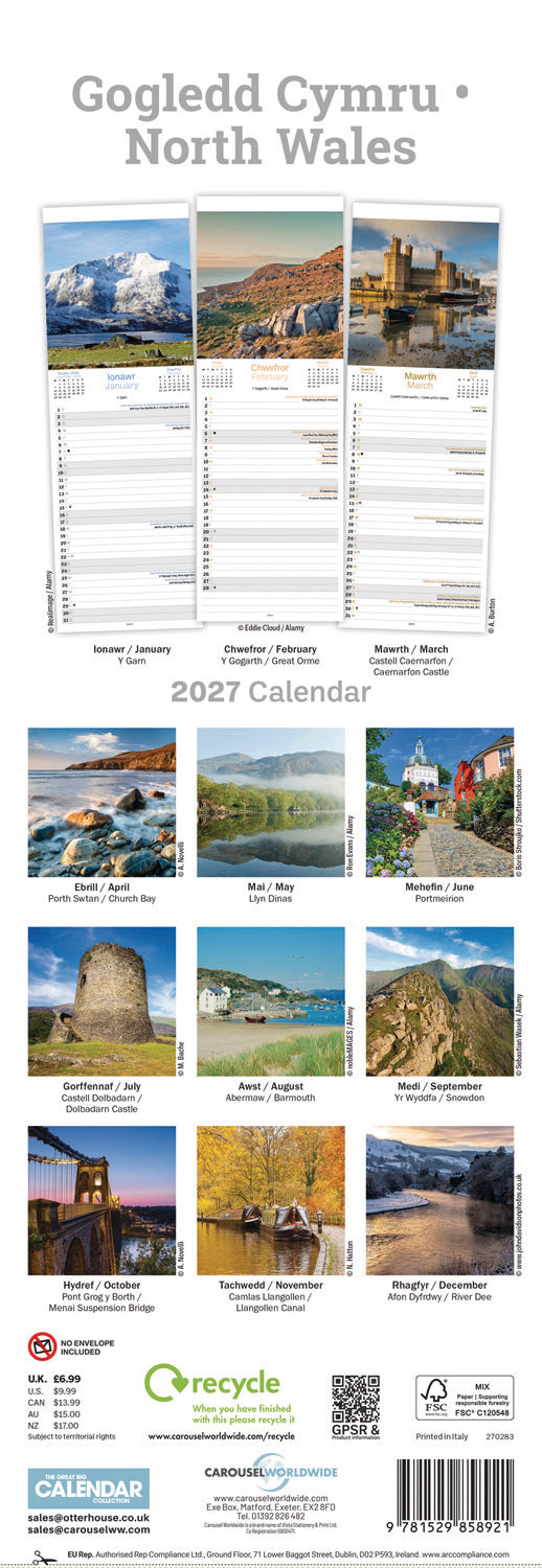 otter-house-north-wales-slim-kalender-2027-wales image 2