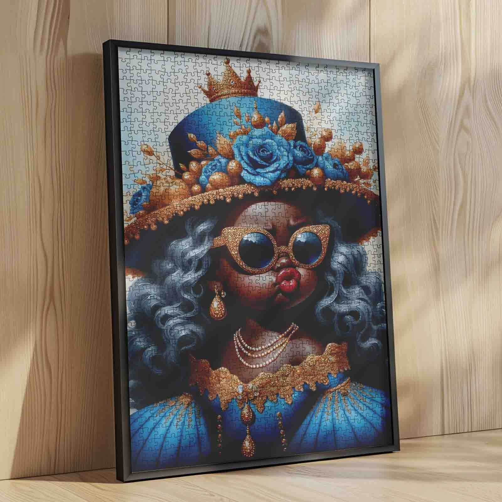 tucocoo-jigsaw-royal-blue-queen-puzzle-1000-teile-k-nigin image 4