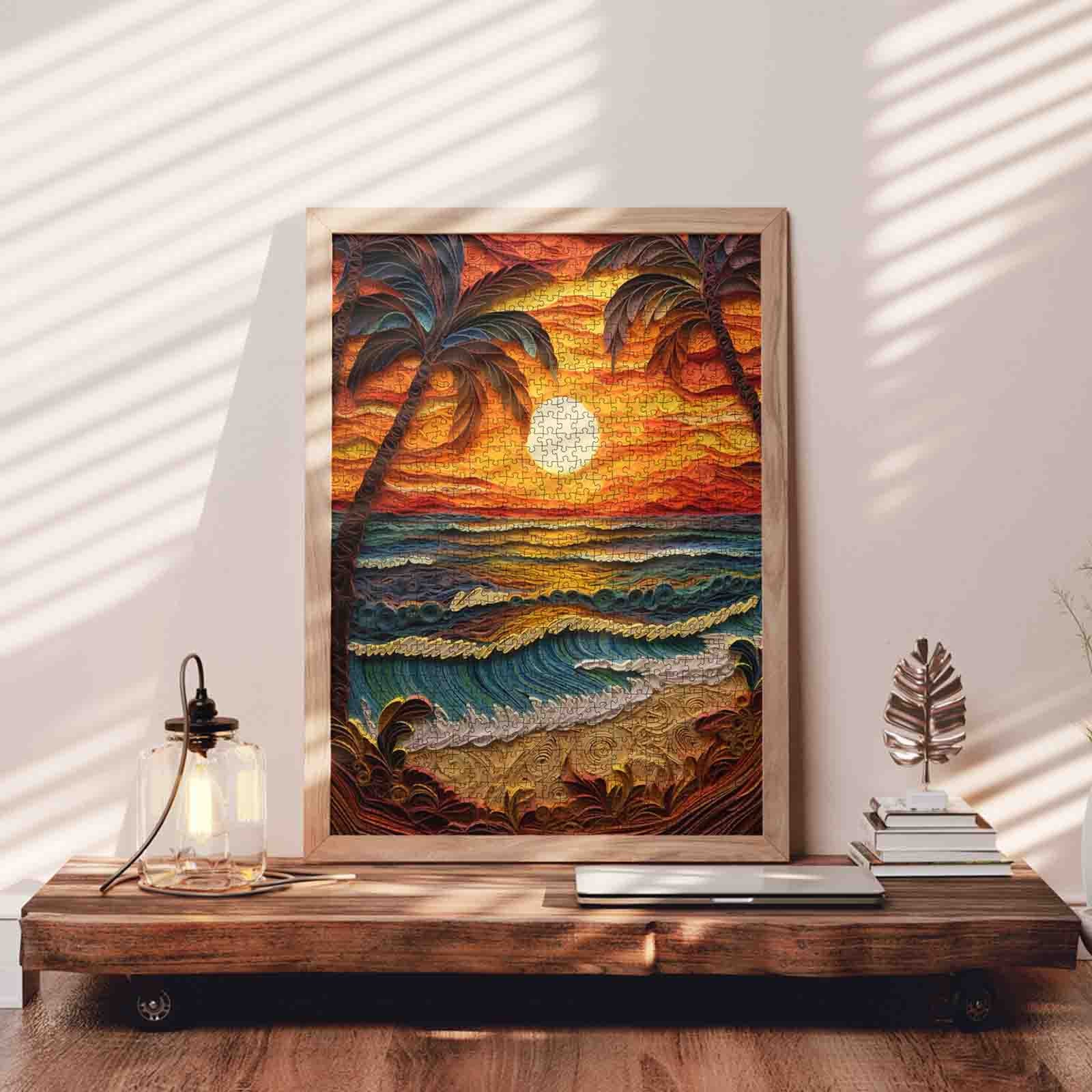tucocoo-tropical-sunset-waves-puzzle-1000-teile-meer image 3