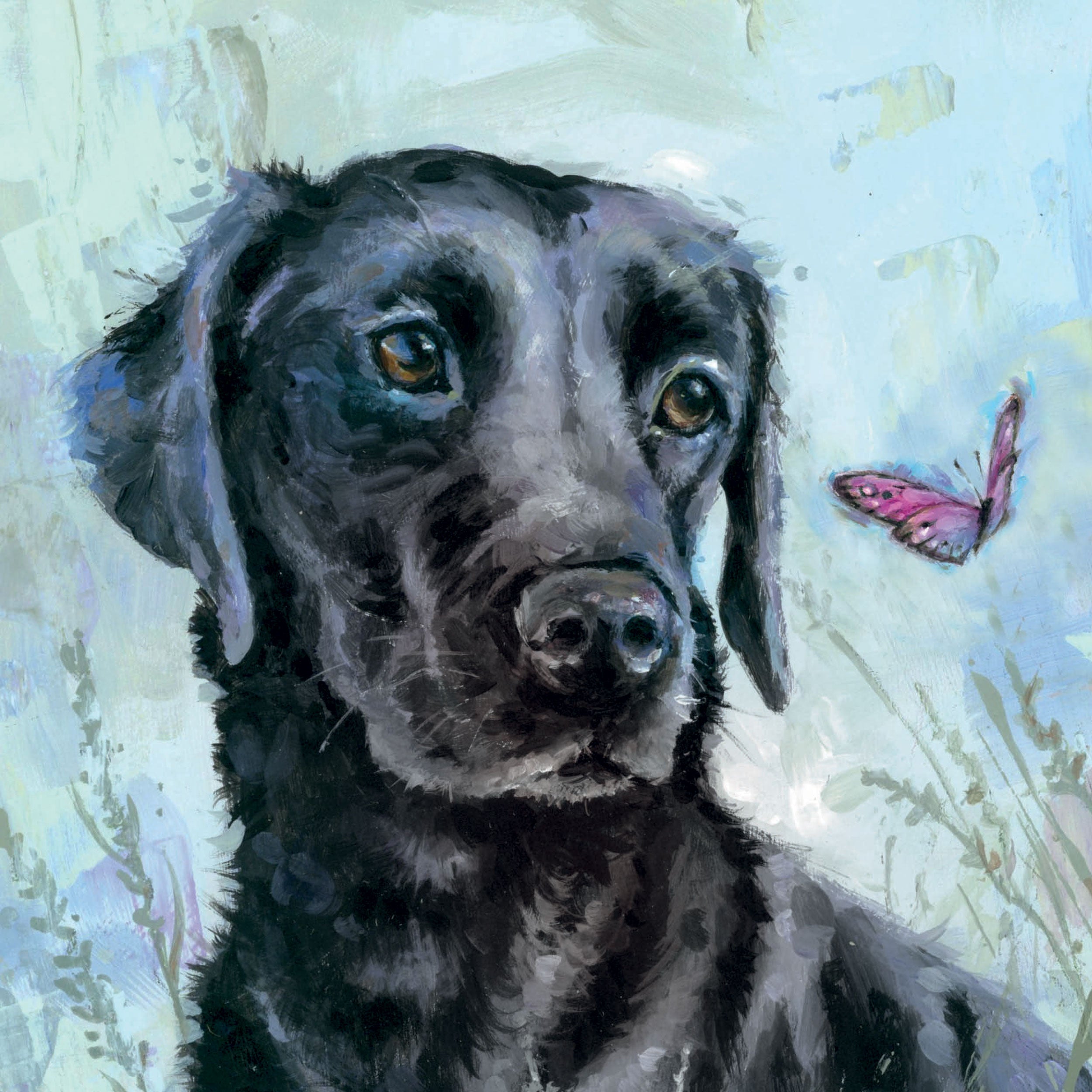 otter-house-best-friends-black-labrador-grussskarte-hund image 1