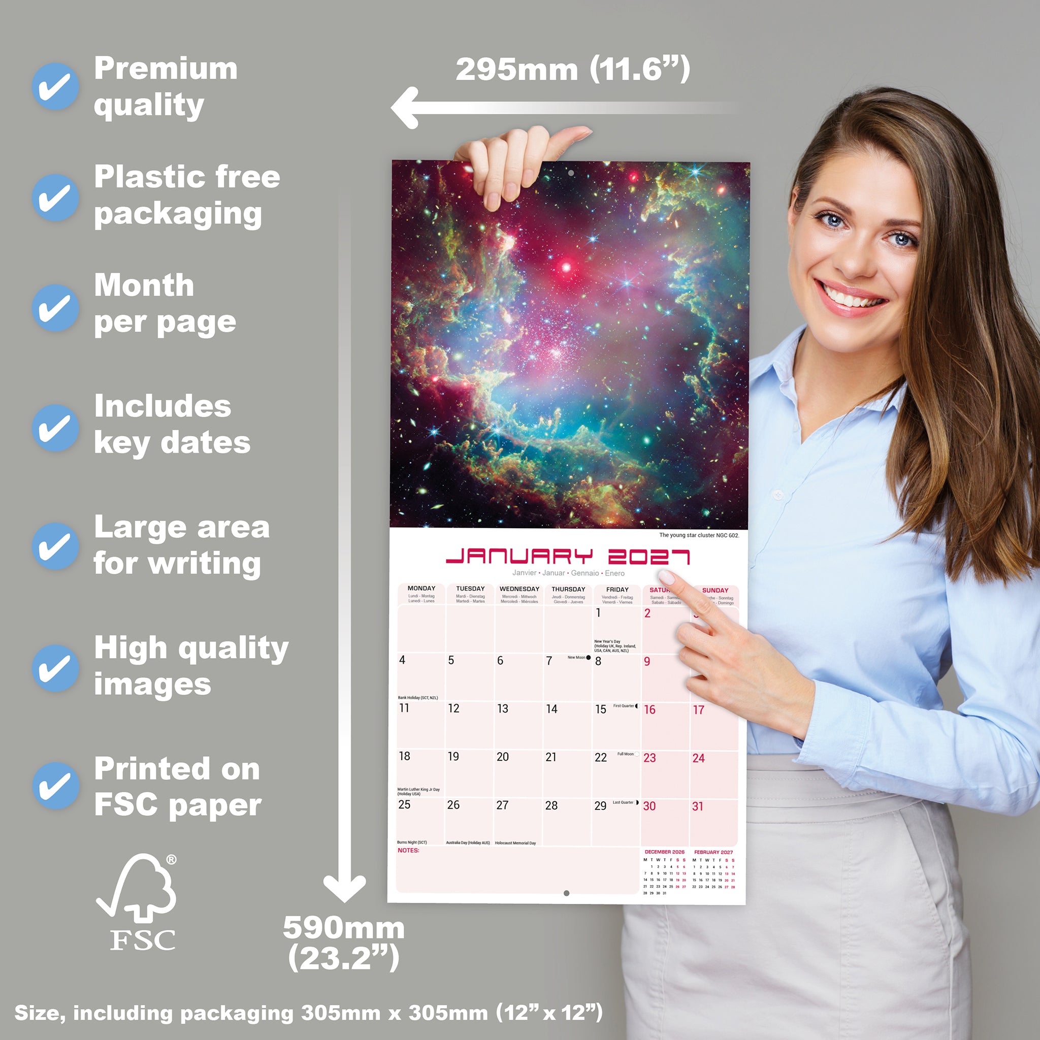 otter-house-space-wandkalender-2027-mit-weltraum-motiv image 4
