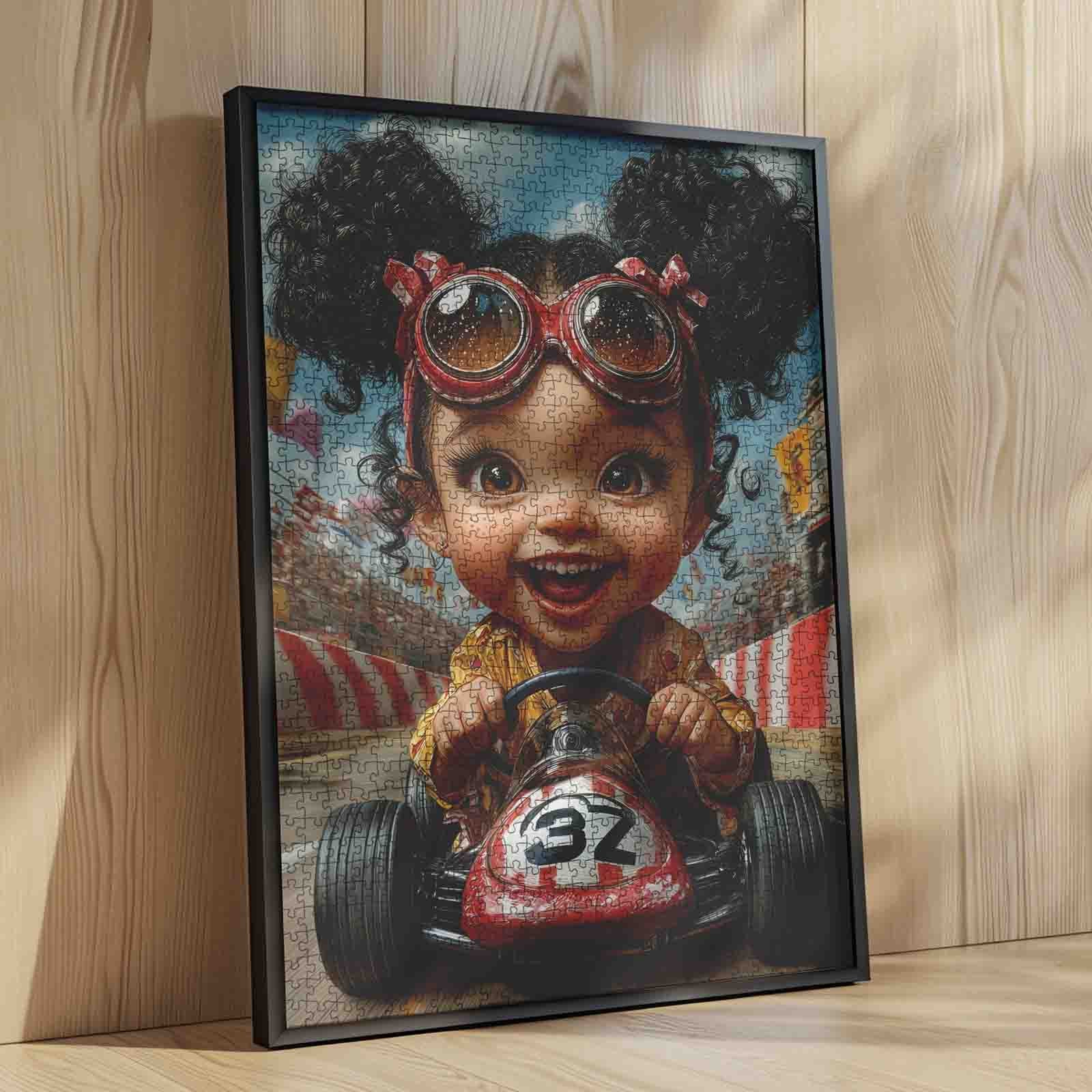 tucocoo-little-girl-race-car-puzzle-1000-teile-rennauto image 4