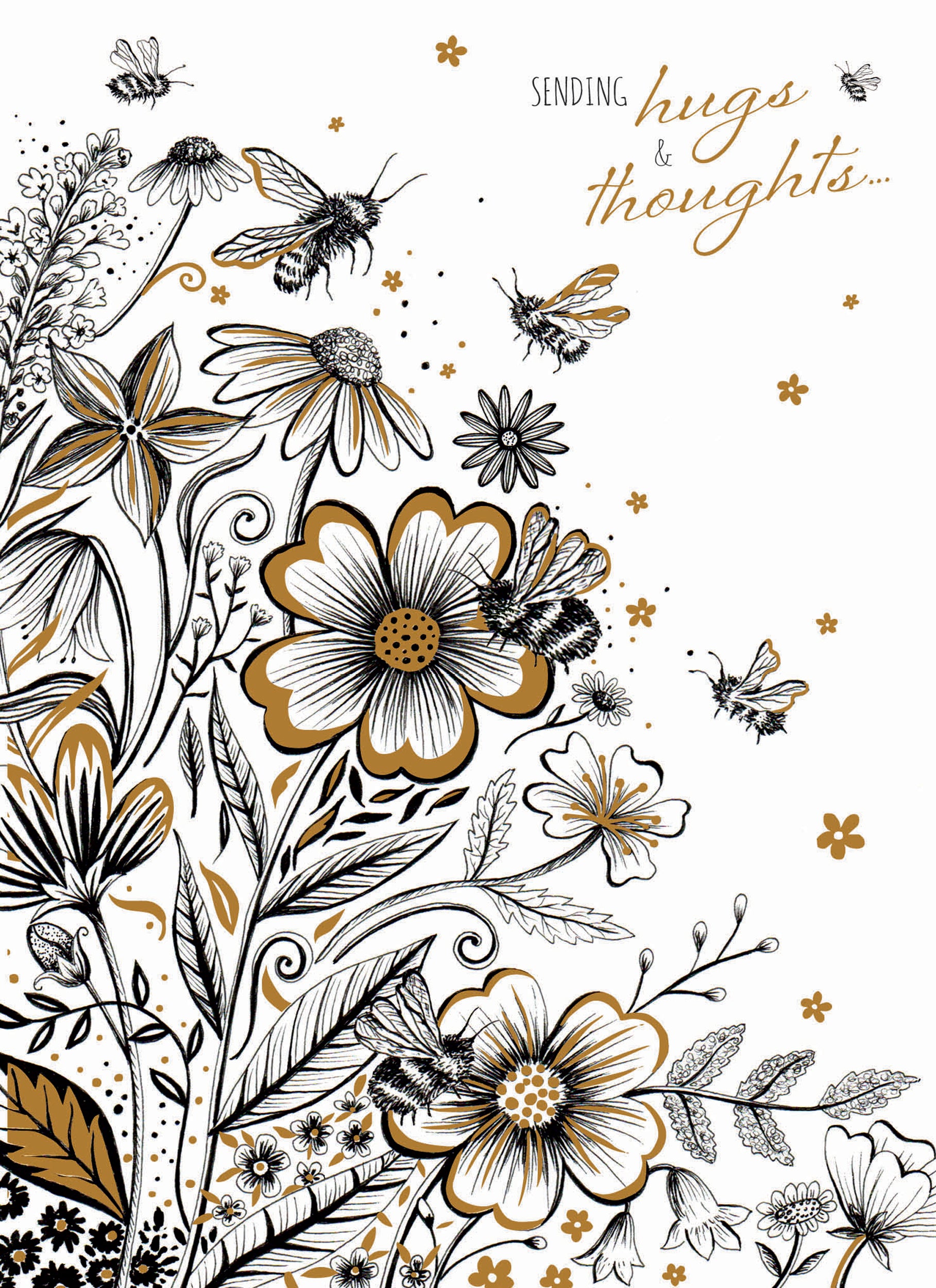 otter-house-bees-beileidskarte-trauerkarte-bienen-blumen image 1