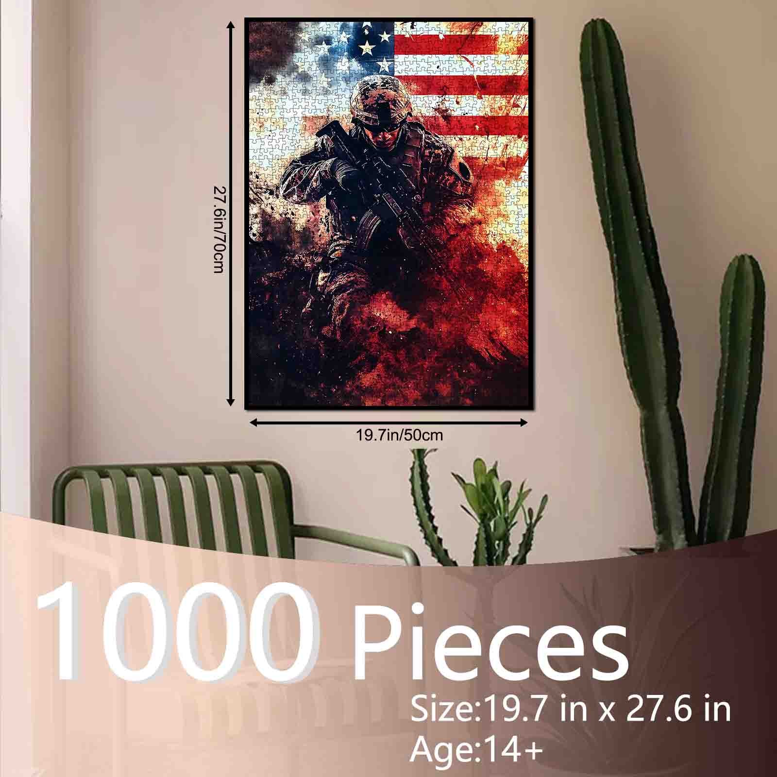 tucocoo-battlefield-soldier-puzzle-1000-teile-soldat-flagge image 5