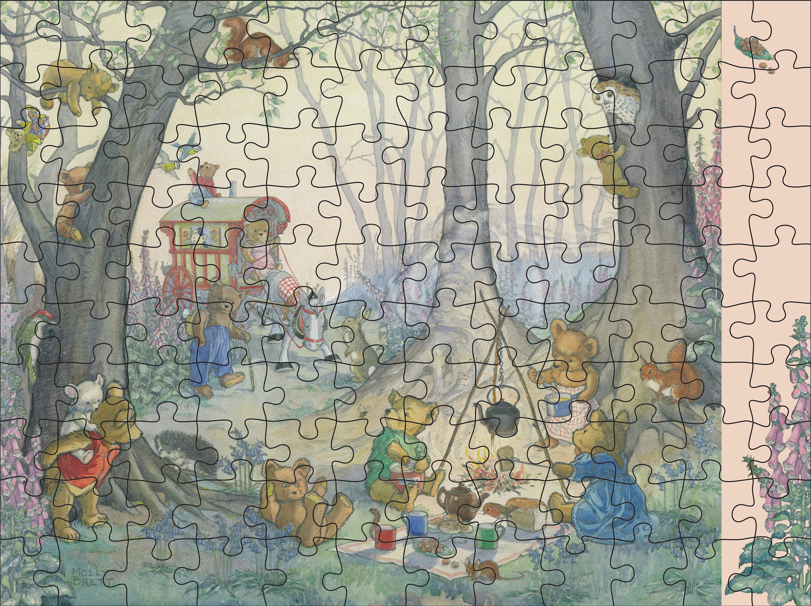 pomegranate-molly-brett-woodland-adventures-puzzle-120-teile image 4