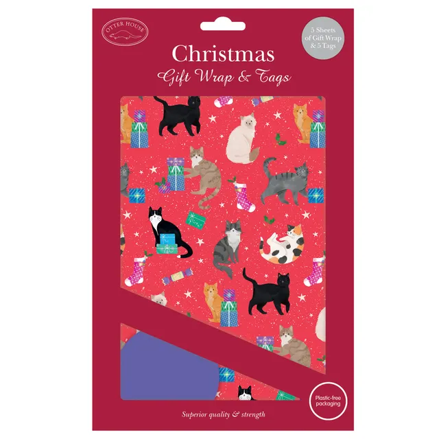 otter-house-geschenkpapier-happy-catmas-5-b-gen-5-anh-nger image 1
