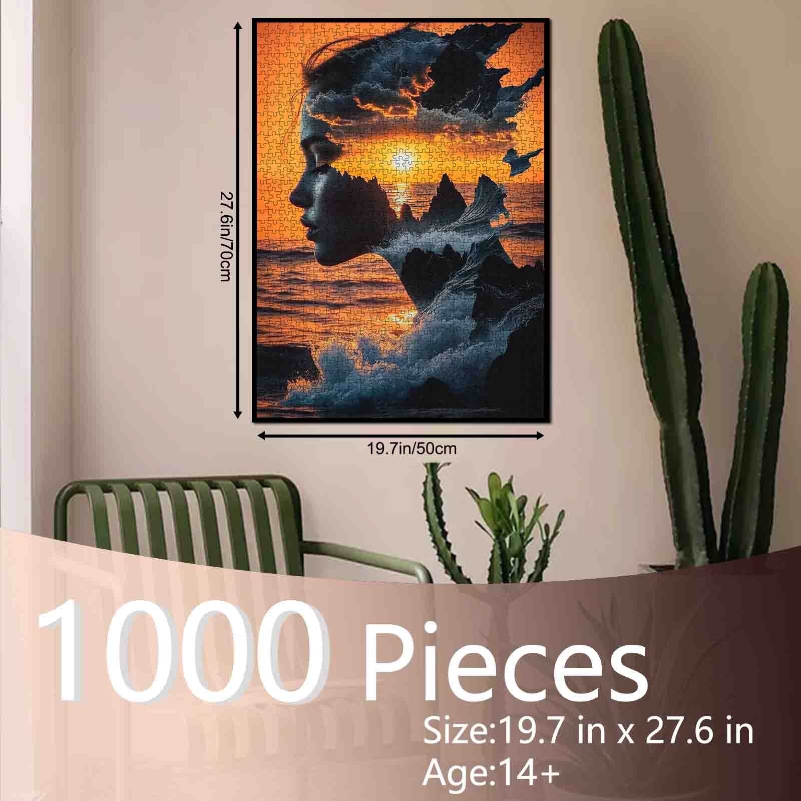 tucocoo-jigsaw-puzzles-sunset-dreamscape-woman-puzzle-1000-teile image 5
