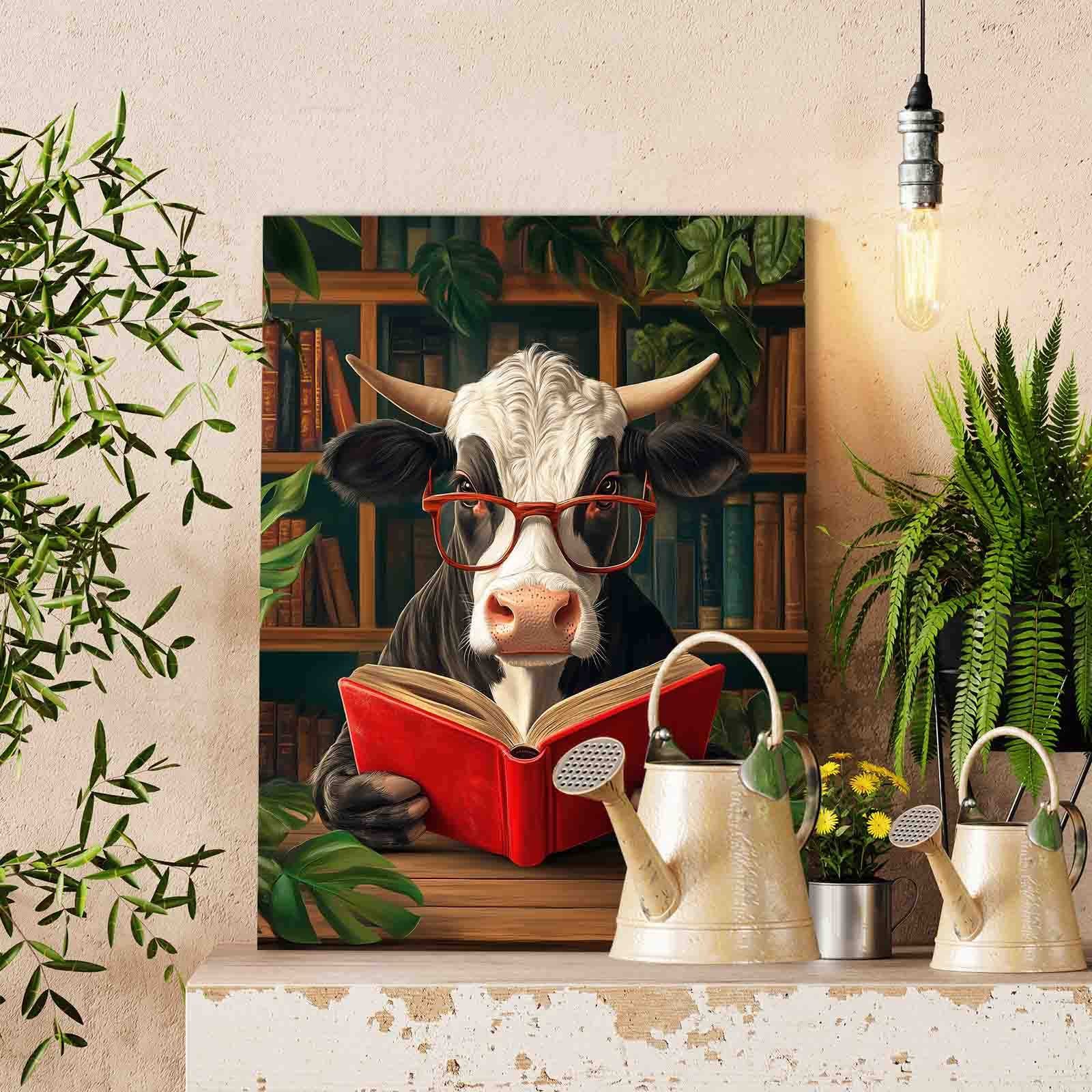 tucocoo-cow-reading-library-malen-nach-zahlen-16x20-kuh image 2