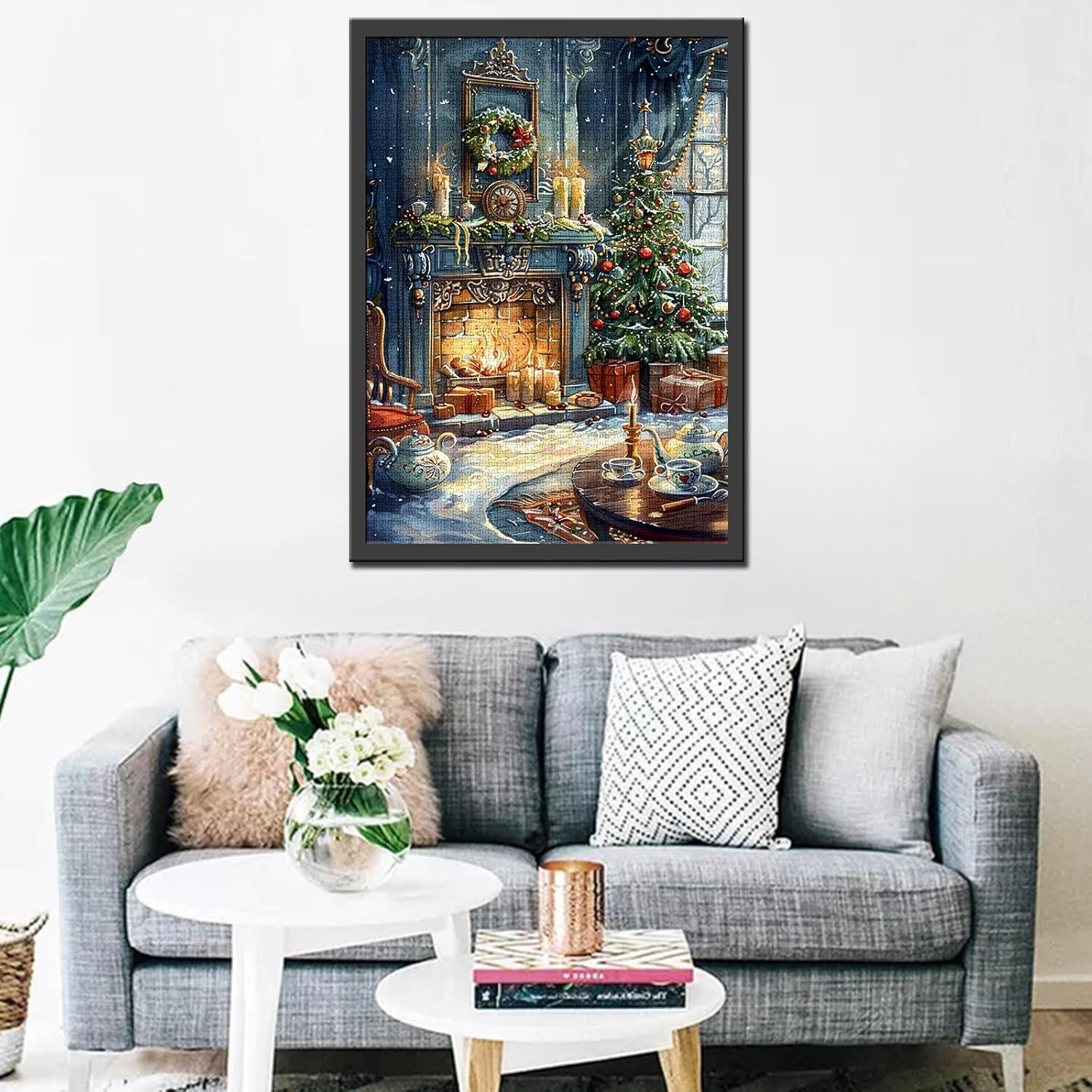 tucocoo-jigsaw-puzzles-fireplace-on-christmas-eve-puzzle-1000-teile image 3