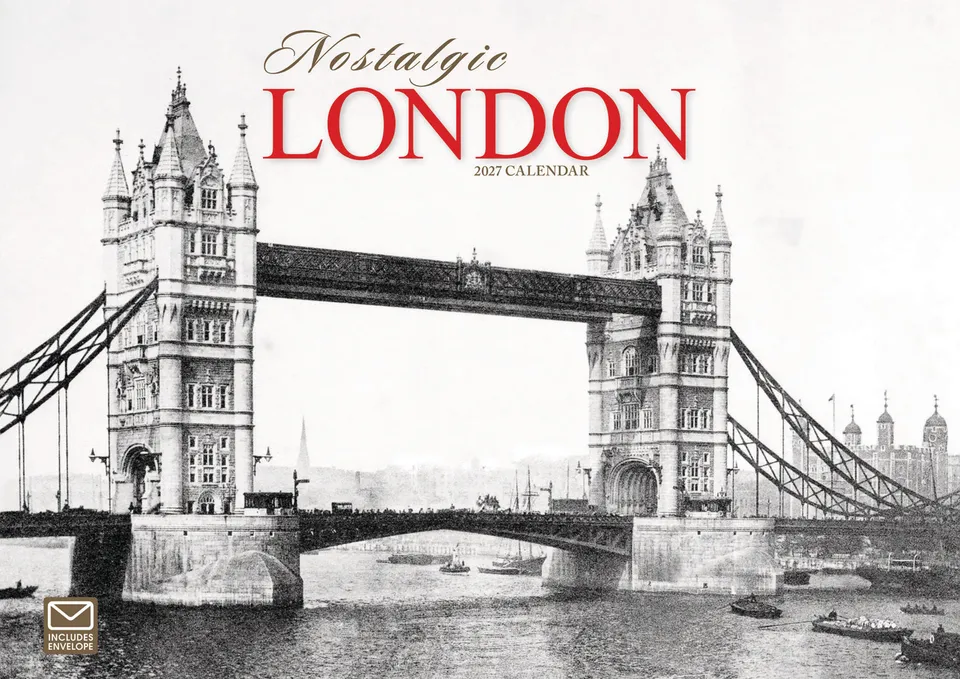 nostalgic-london-a4-kalender-2027-wandkalender-monatskalender image 1