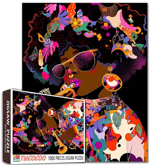 tucocoo-jigsaw-soul-music-puzzle-1000-teile-trompete-neon image 1