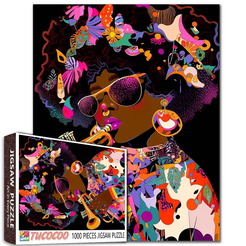 tucocoo-jigsaw-soul-music-puzzle-1000-teile-trompete-neon image 1