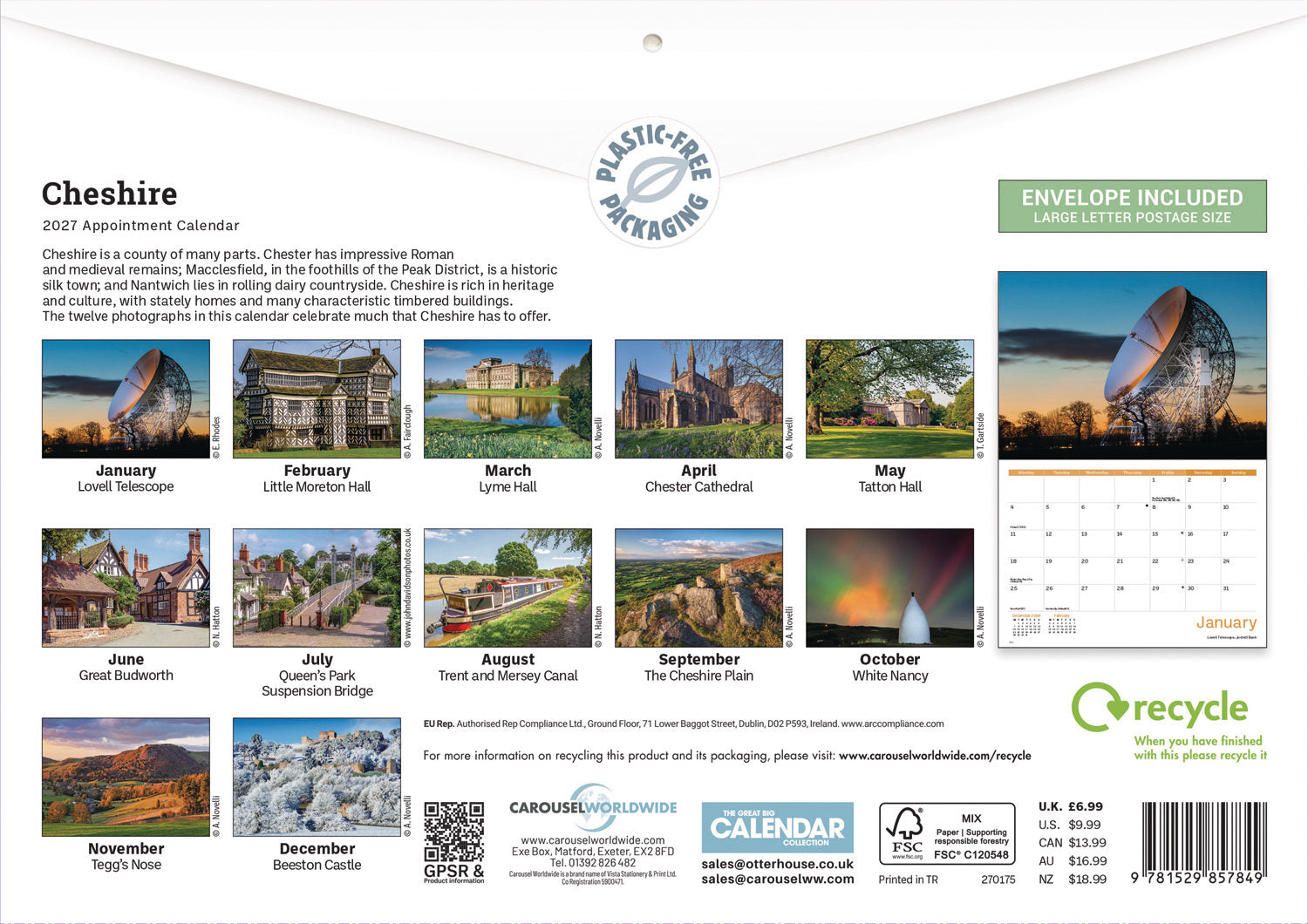 otter-house-cheshire-a4-kalender-2027-wandkalender image 2