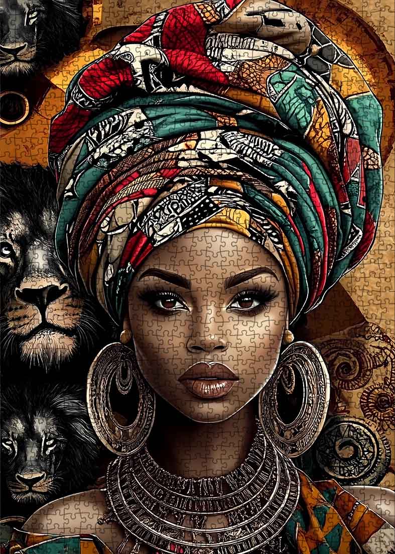 tucocoo-majestic-african-beauty-puzzle-1000-teile-portrait image 2