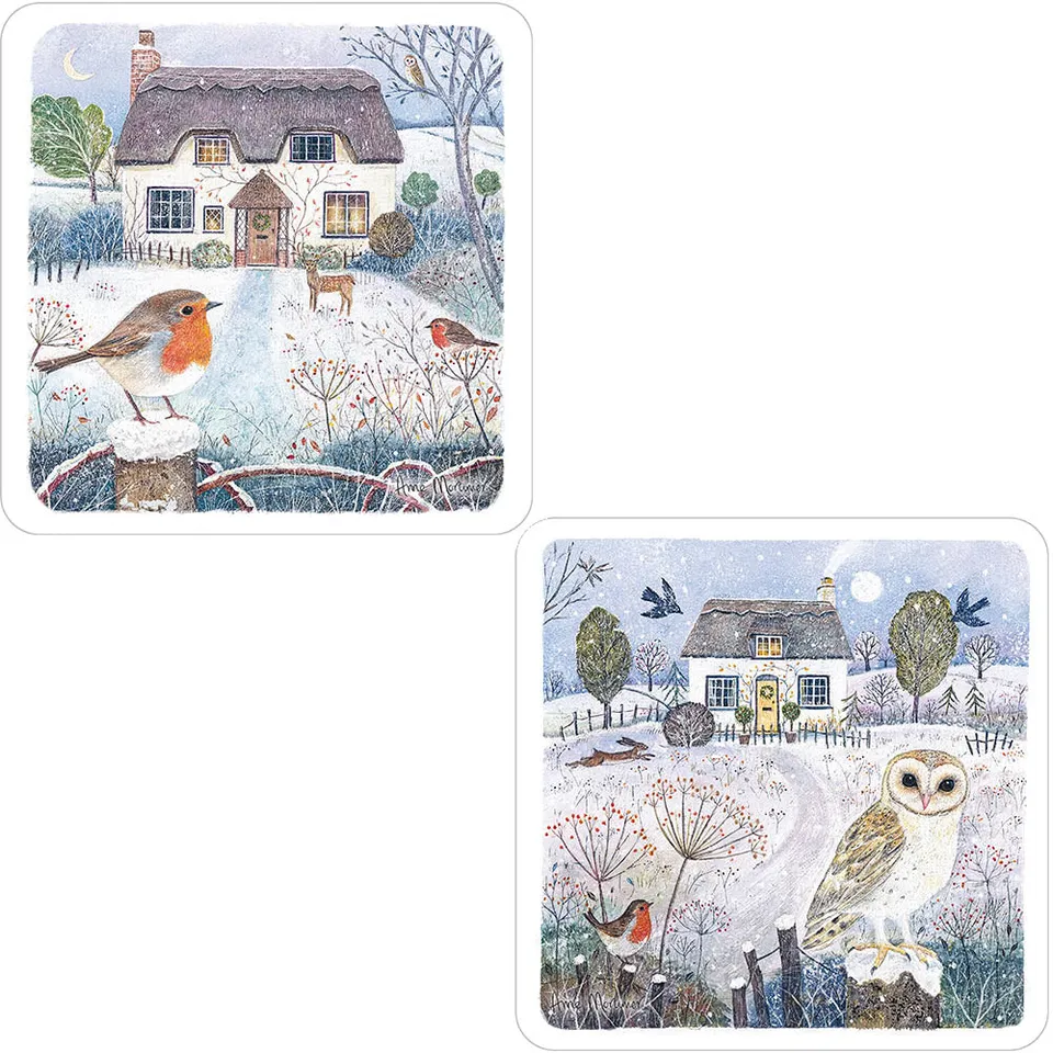 otter-house-christmas-cottage-weihnachtskarten-10er-pack image 1
