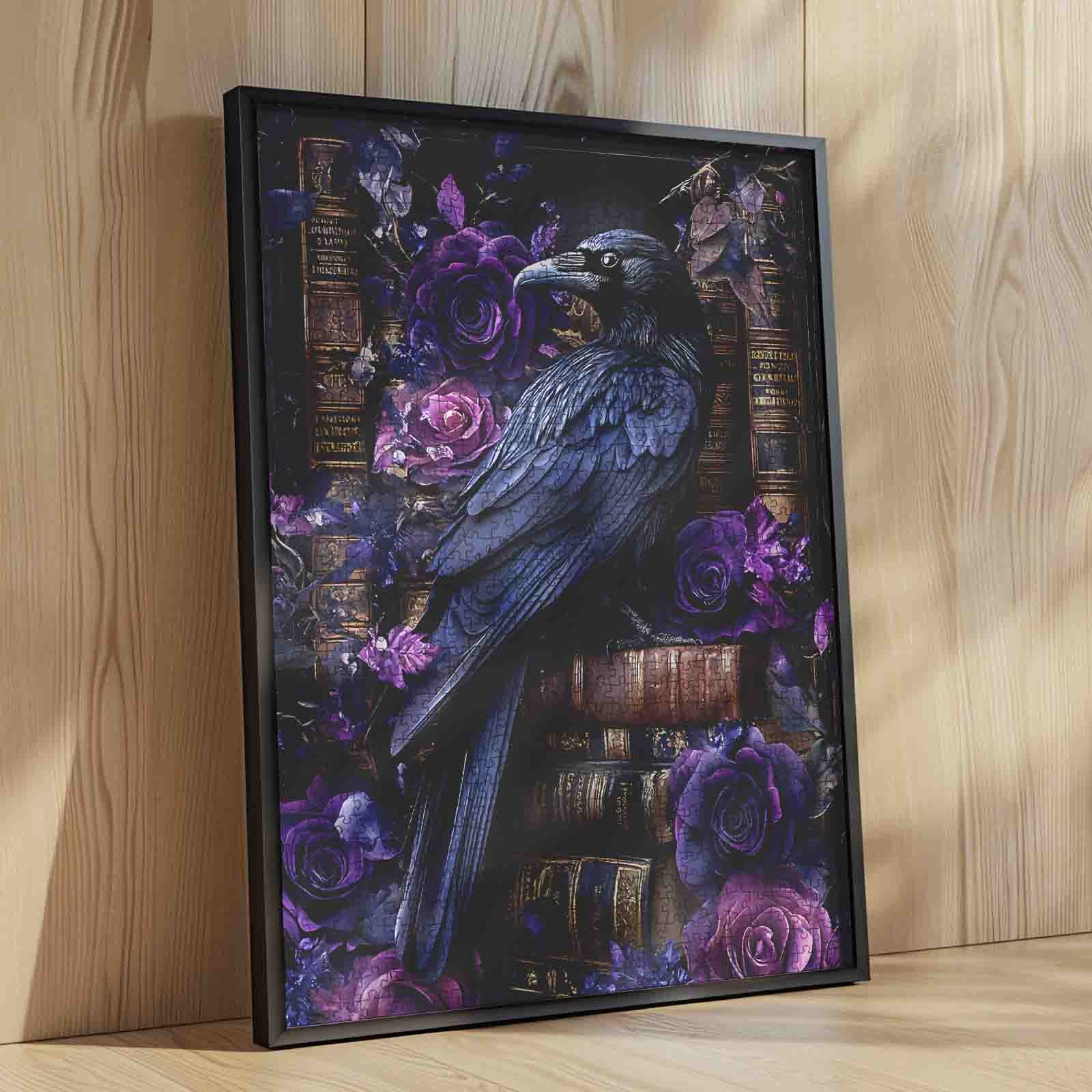 tucocoo-gothic-raven-roses-jigsaw-puzzle-1000-teile image 4