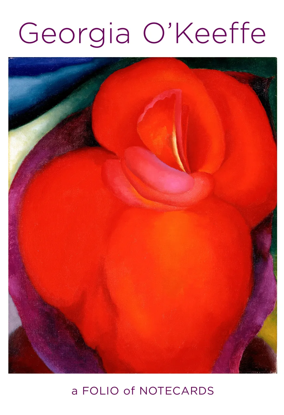 pomegranate-georgia-o-keeffe-notecard-folio-karten-blumen-10er image 1