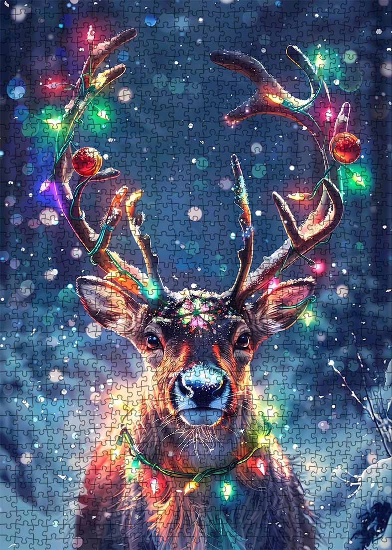 tucocoo-christmas-lights-reindeer-puzzle-1000-teile image 2