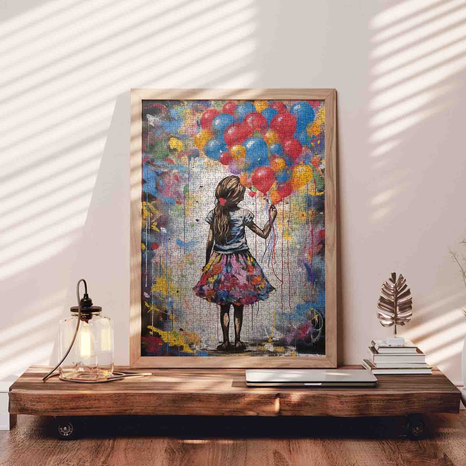 tucocoo-girl-with-colorful-balloons-puzzle-1000-teile image 3