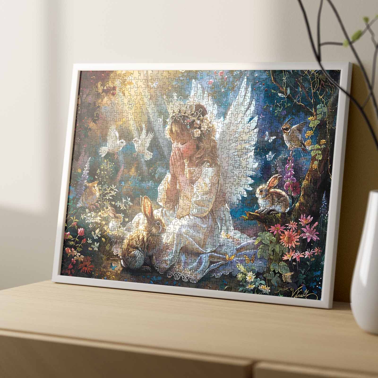 tucocoo-forest-prayer-angel-puzzle-1000-teile-engel image 4