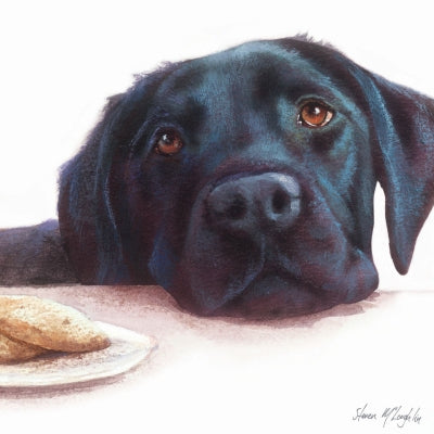 otter-house-greetings-cards-watercolour-labrador-gruskarte-schwarzer-labrador image 1