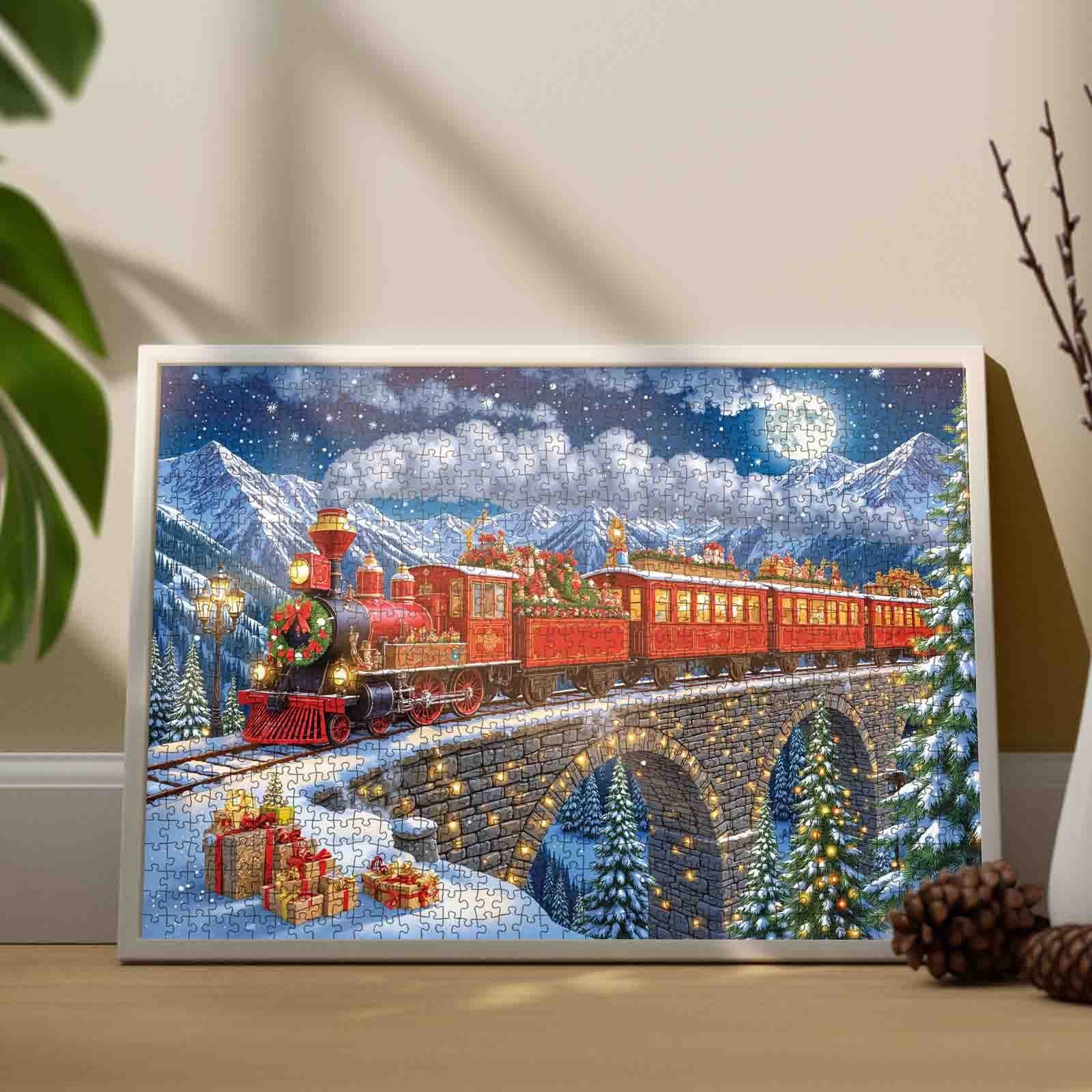 tucocoo-jigsaw-vintage-christmas-train-puzzle-1000-teile-weihnachten image 3