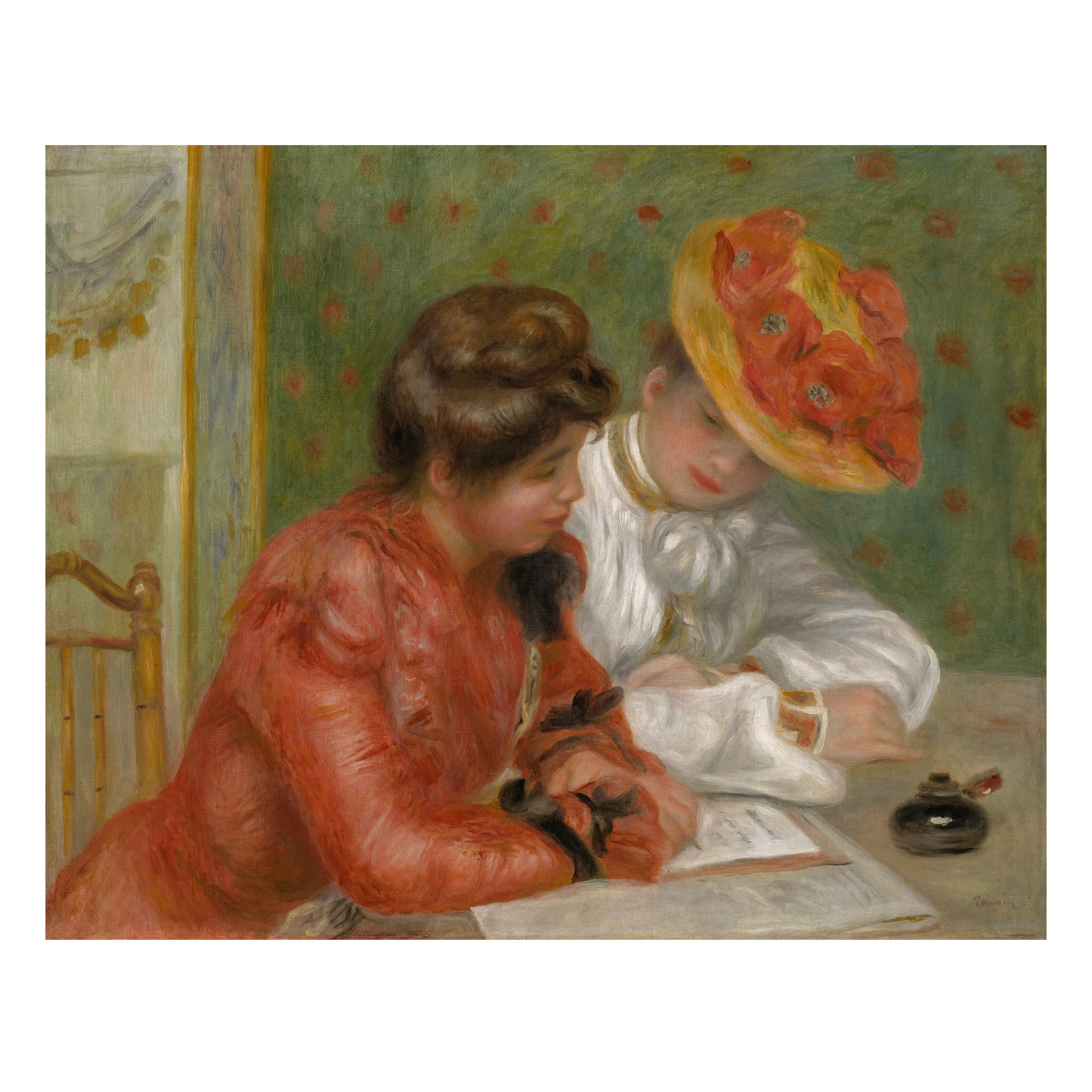 pomegranate-reading-woman-2027-wandkalender-literatur image 2