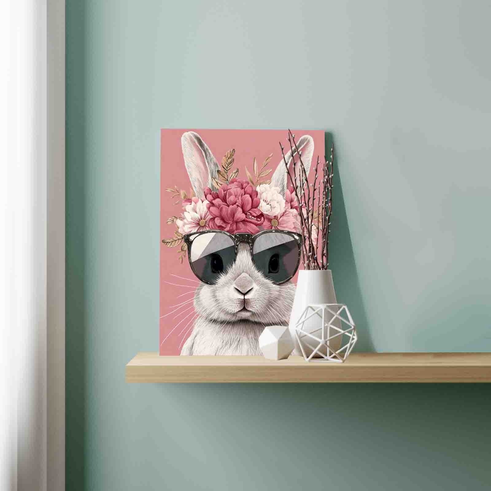 tucocoo-floral-cool-bunny-malen-nach-zahlen-ohne-rahmen-40x50-cm image 3