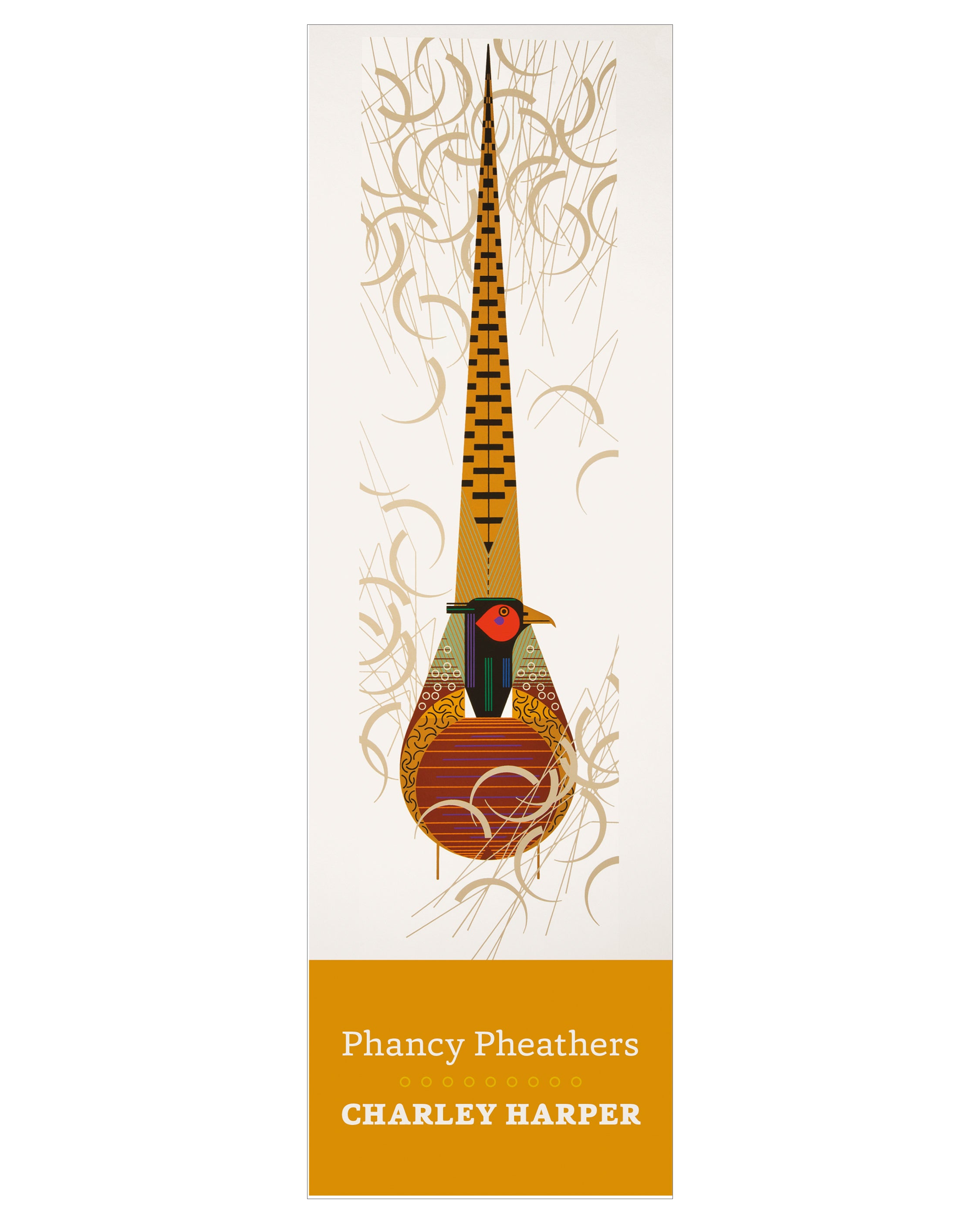 pomegranate-charley-harper-phancy-pheathers-lesezeichen-v-gel image 1